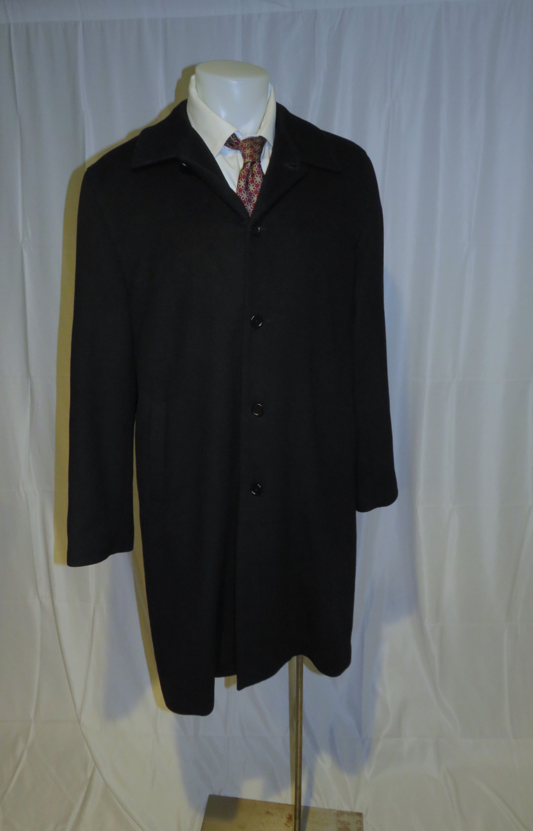 Other Great Scott Angora Blend Black Brushed Flannel Top Coat 46 Size US XL / EU 56 / 4 - 6 Thumbnail