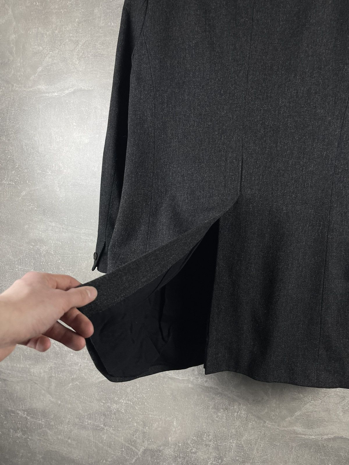 Allsaints Allsaints Co. Tailored Wool Coat Charcoal Gray Size 38 2010s Size US M / EU 48-50 / 2 - 9 Thumbnail