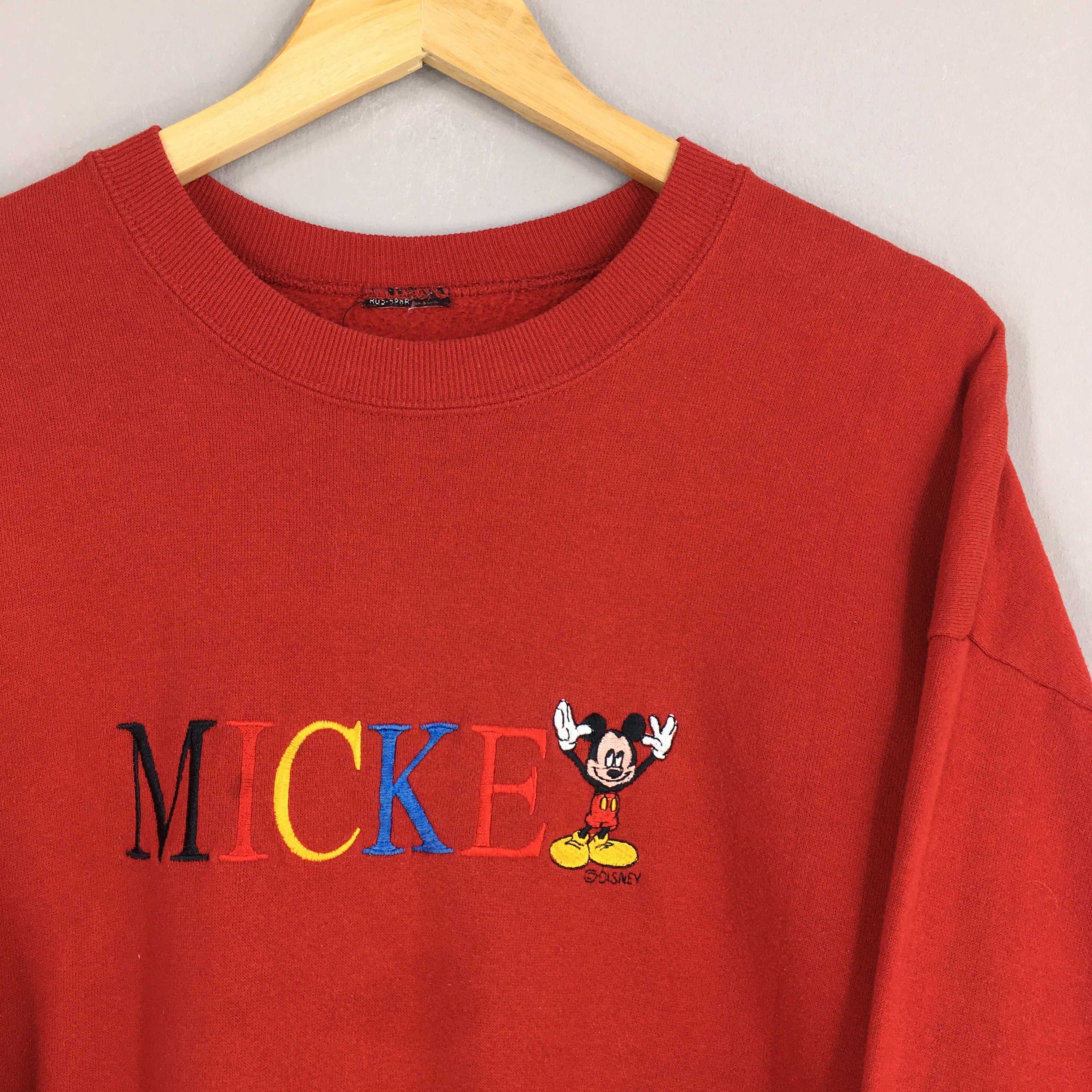 Disney × Vintage Vintage 90s Disney Mickey Mouse Sweatshirts Large Size US XL / EU 56 / 4 - 2 Thumbnail