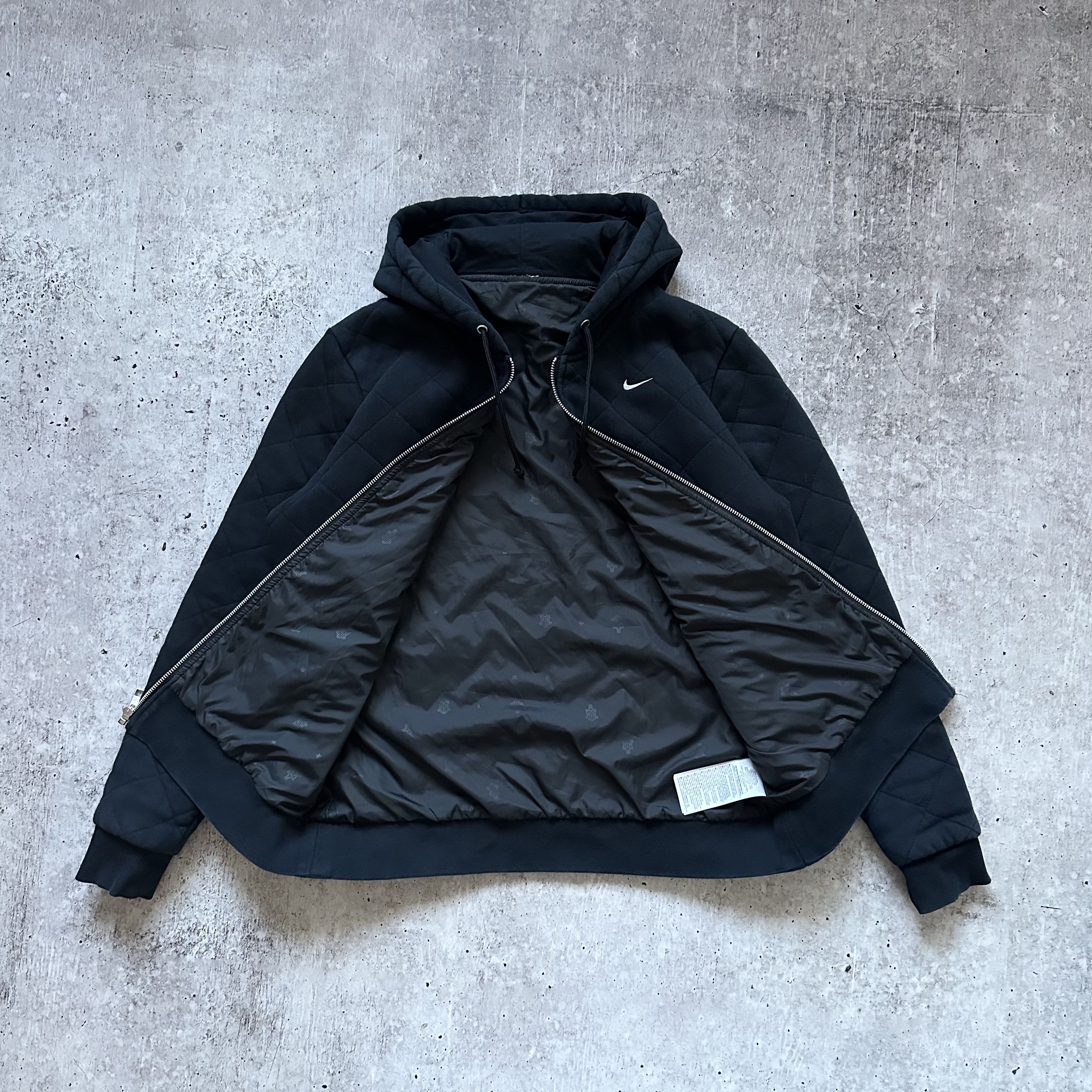 Nike × Vintage Nike y2k Hoodie Style Jacket Vintage Boxy Quilted blank Size US S / EU 44-46 / 1 - 3 Thumbnail