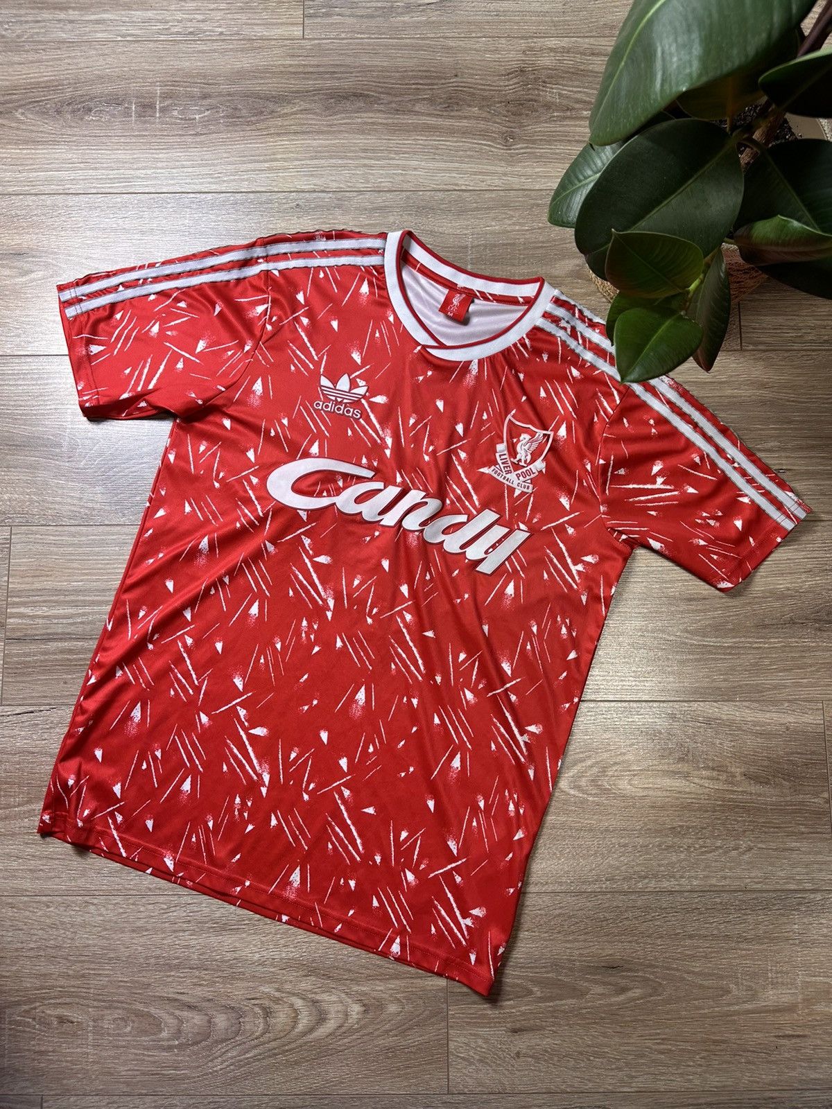 Maillot Liverpool Vintage 1989/90 – Réplique Away Grise, Taille M, Occasion