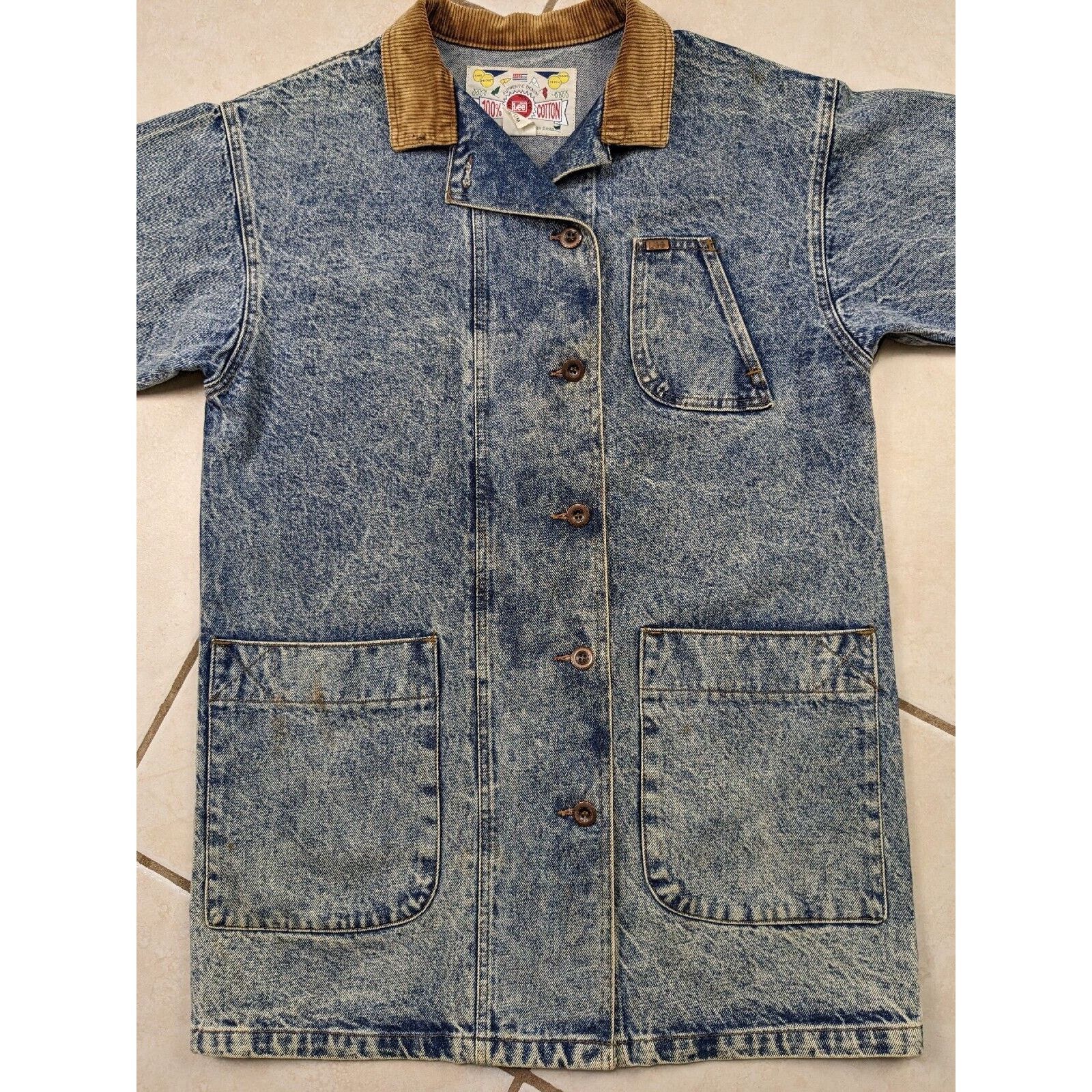 Lee Vtg NWT Lee Denim Rider Jacket Long Railroad Farm Chore Coat Size US M / EU 48-50 / 2 - 9 Thumbnail