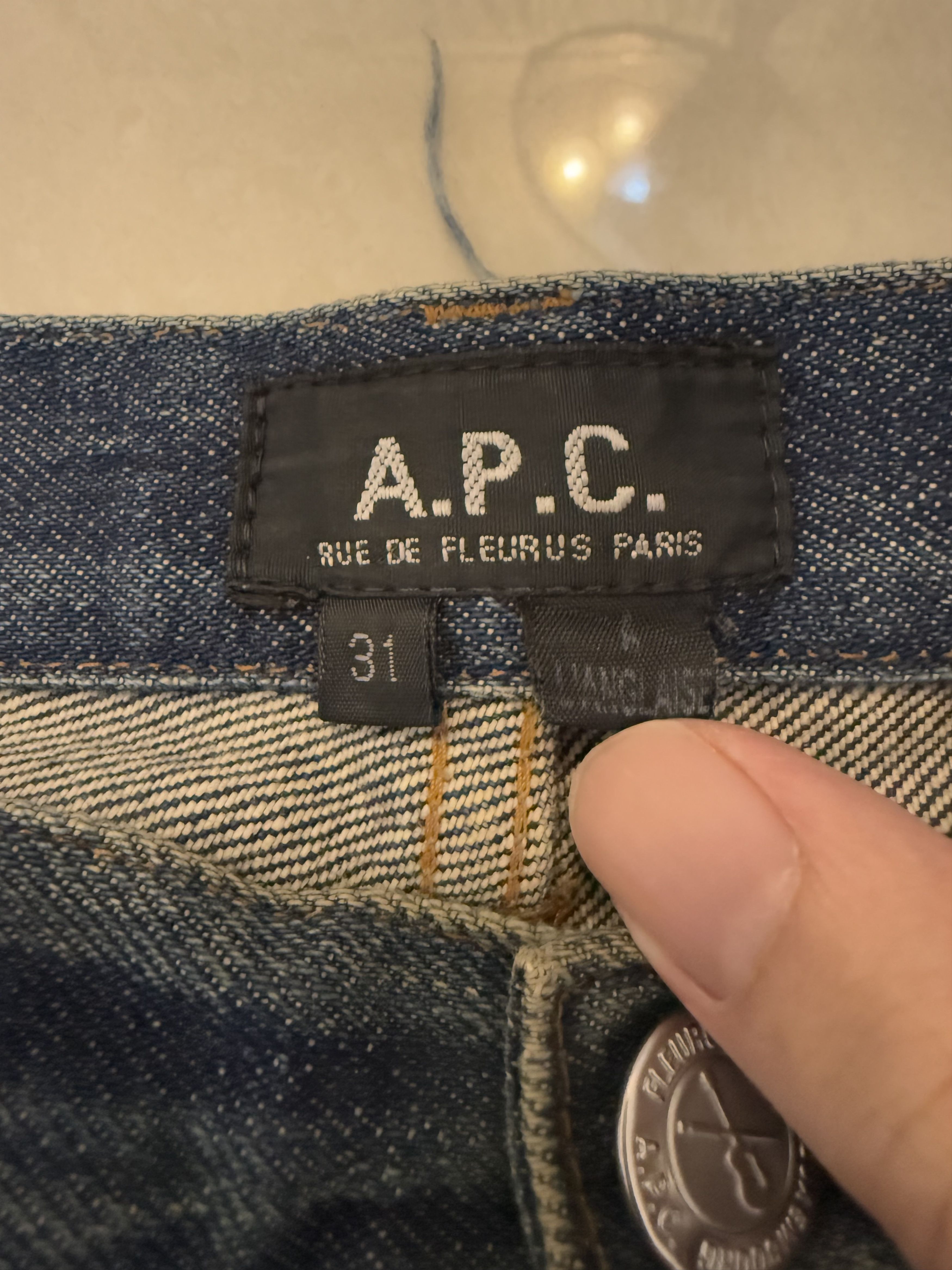 A.P.C. Distressed A.P.C. L'ANGLAISE Selvedge Denim Made in Japan Size US 31 - 4 Thumbnail