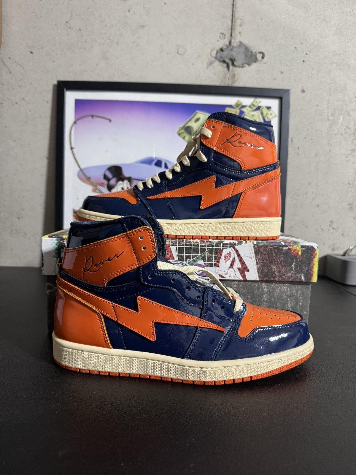 Other Air KIY Reves Sport ‘85 High - Patent Leather Sport Orange Size US 9.5 / EU 42-43 - 1 Thumbnail