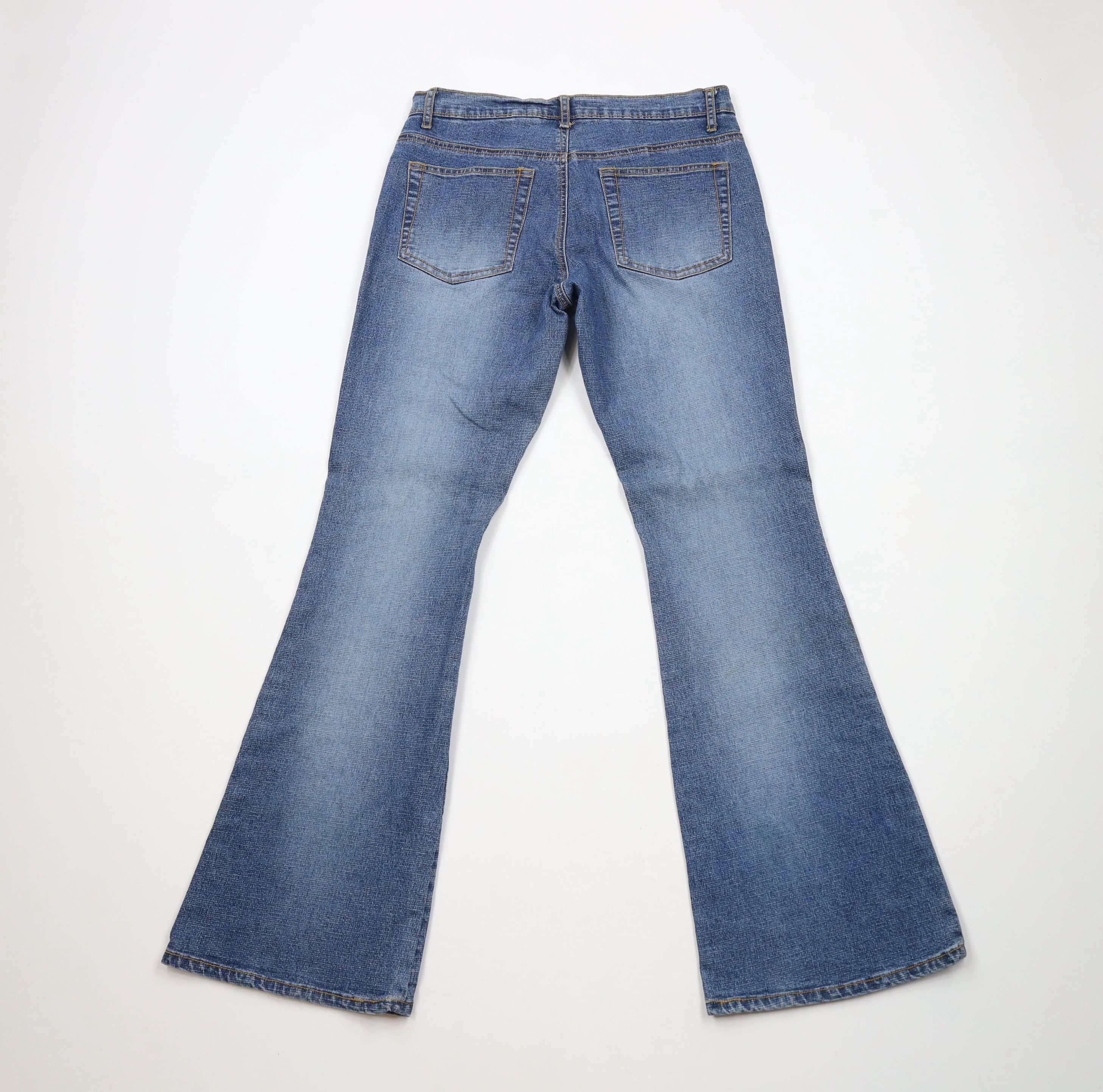 Vintage Vintage 90s Y2K Streetwear Babydoll Flared Wide Leg Jeans Size 30" / US 8 / IT 44 - 10 Thumbnail