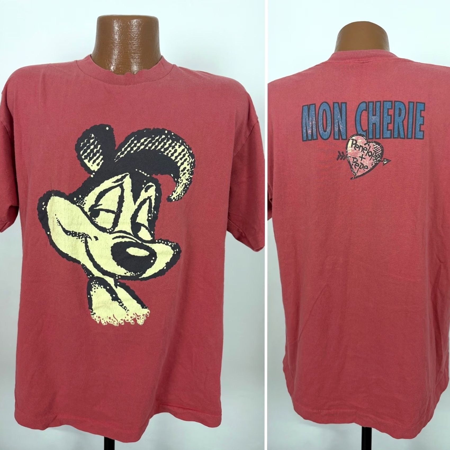 Vintage VINTAGE Pepe Le Pew Shirt Acme Men XL 90s Red T-Shirt Cartoon Looney Tunes Pepé Le Pew 90s 80s Grunge Hipster Men Size US XL / EU 56 / 4 - 2 Thumbnail