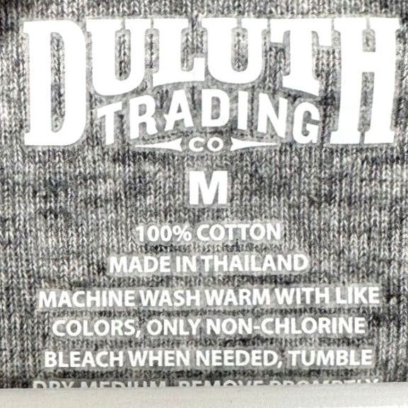 Duluth Trading Company Duluth Trading Co. T-Shirt Womens Medium Grey Heather Crew Neck Short Sleeve EUC Size M / US 6-8 / IT 42-44 - 5 Thumbnail