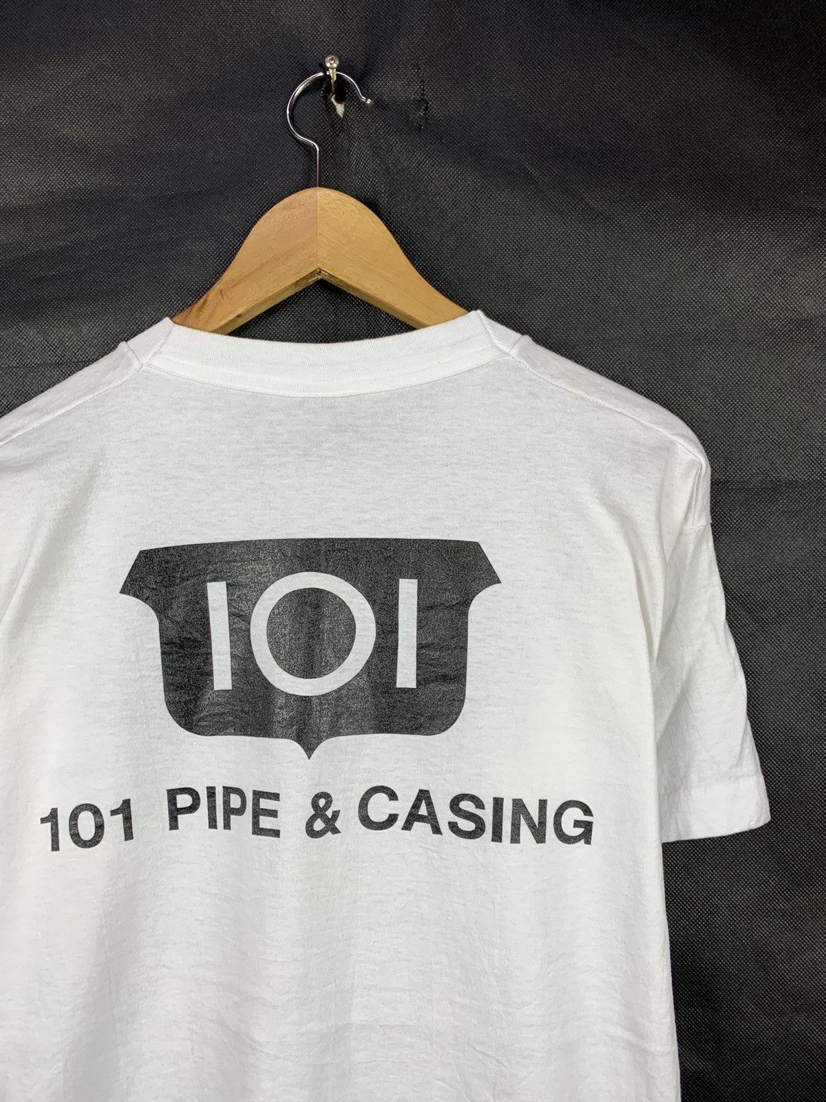 Vintage Steals! Vintage 90s Fruit of The Loom 101 Pipe Tee Size US L / EU 52-54 / 3 - 3 Thumbnail