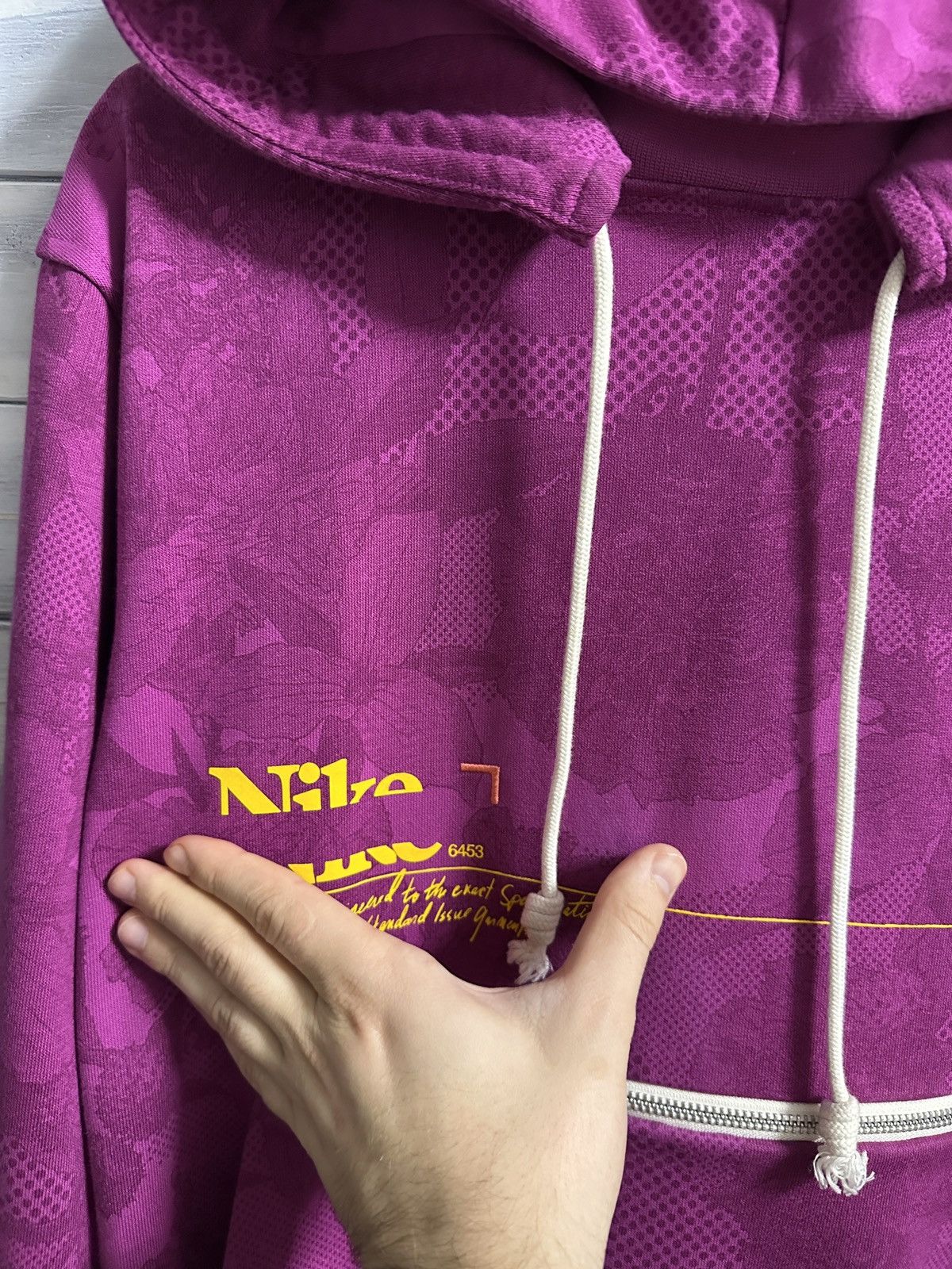 Nike Rare Hoodie Nike Halftone Grid Flowers Big Logo Swoosh Size US S / EU 44-46 / 1 - 7 Thumbnail