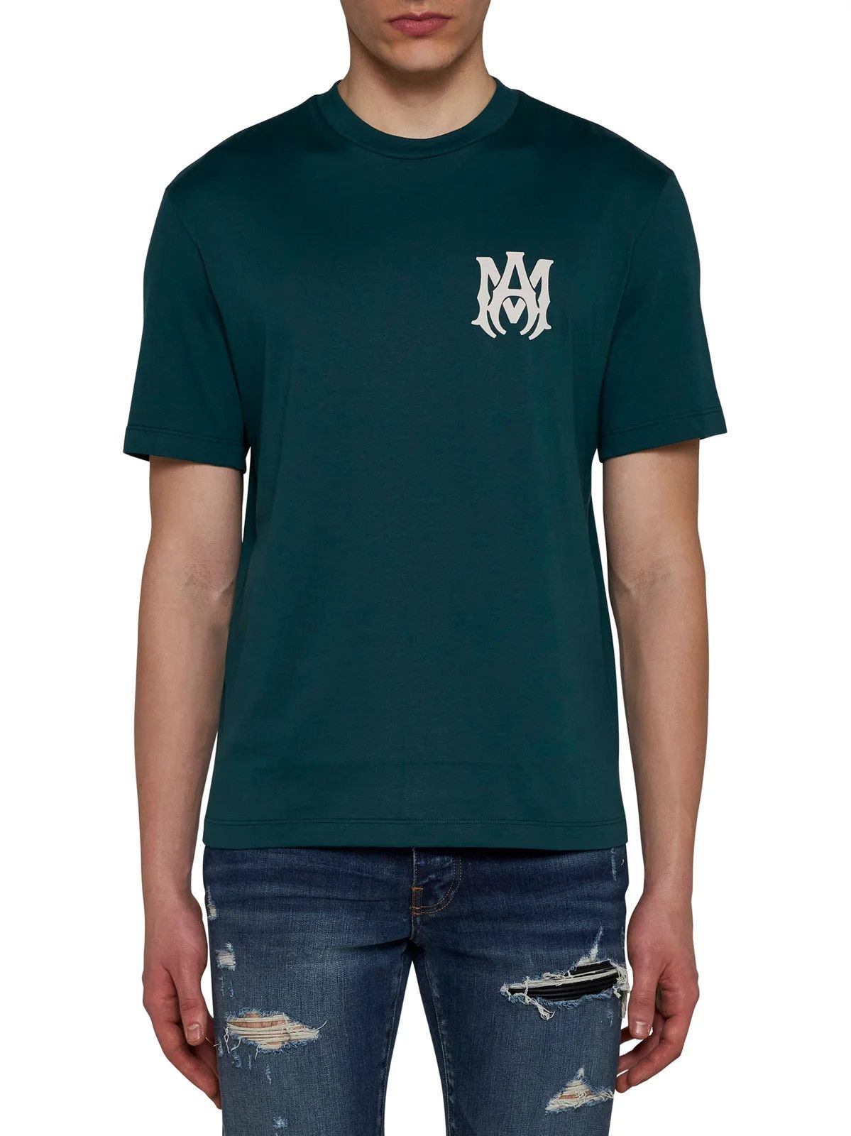 Amiri o1w1db10125 MA Logo T-Shirt in Forest Green Size US L / EU 52-54 / 3 - 2 Thumbnail