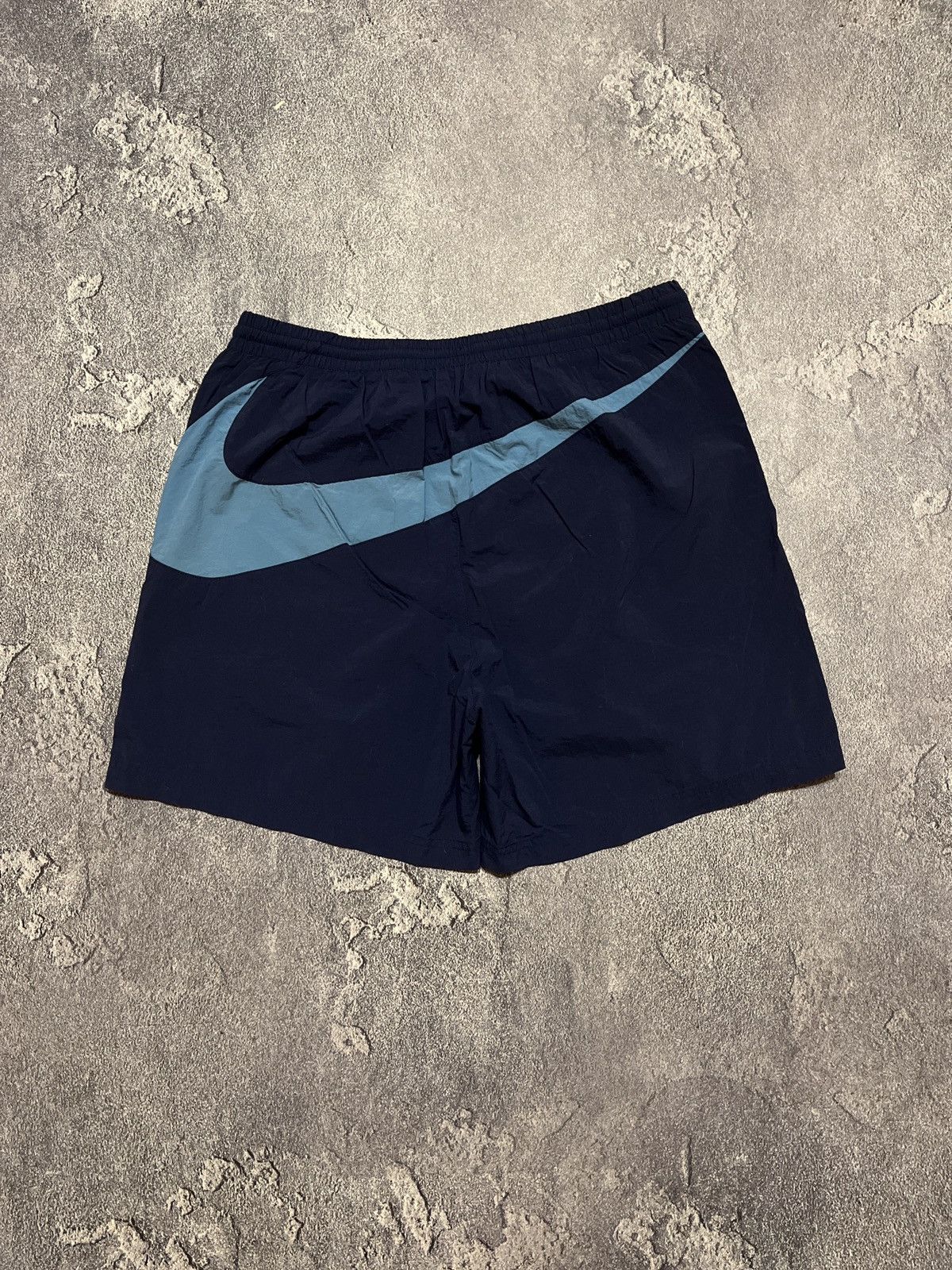 Nike × Vintage Vintage Nike Big Swoosh Shorts Nylon Baggy 90’s Size US 36 / EU 52 - 1 Thumbnail