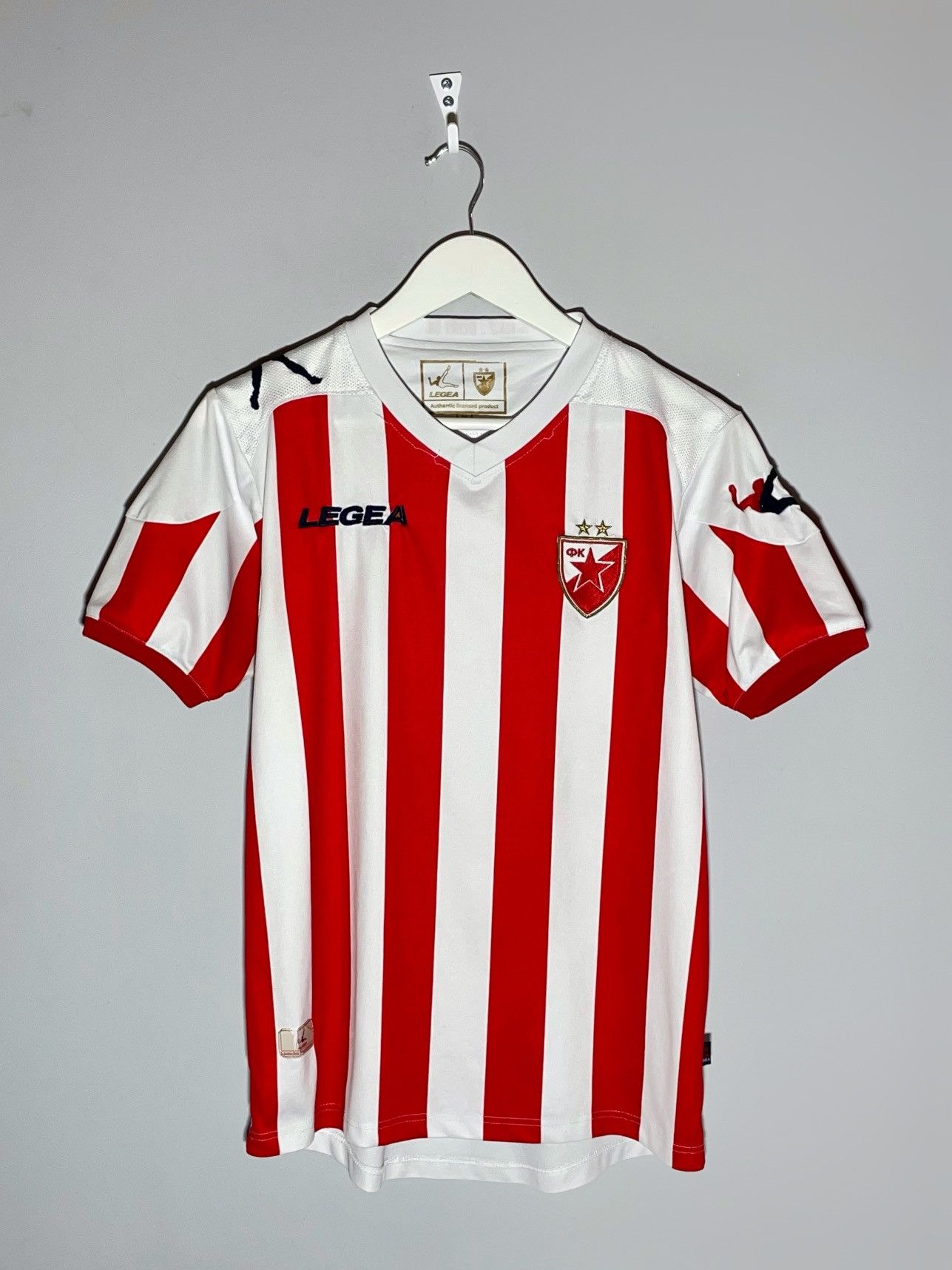 Other Red Star Belgrade 2012/13 Home Legea Football Shirt Size US M / EU 48-50 / 2 - 1 Thumbnail