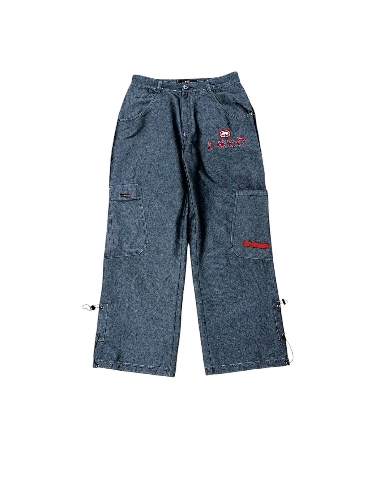Rare Vintage Y2K Ecko Unltd Baggy Goth Bondage Jeans Jnco