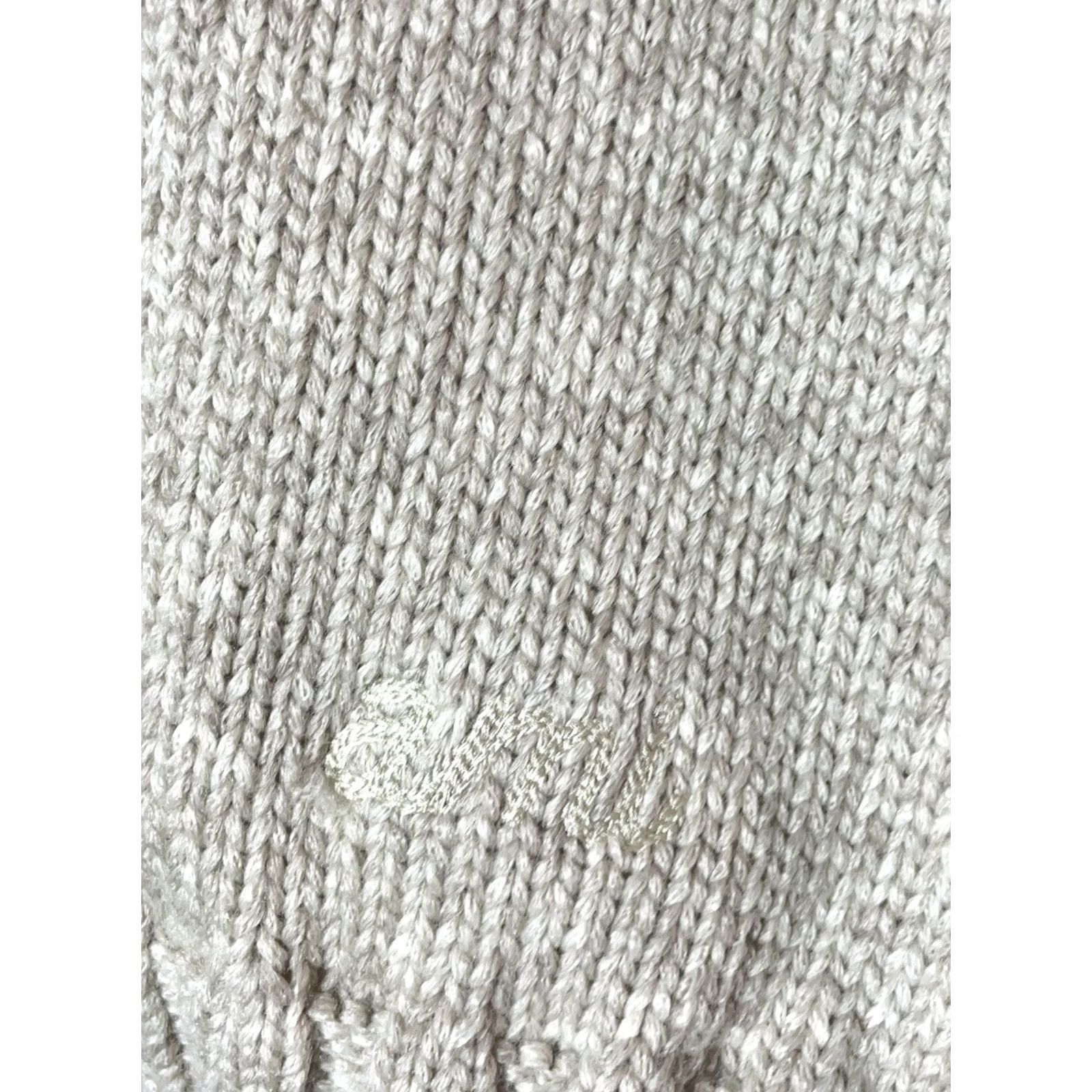 Vintage AMI Paris Alexandre Mattiussi Y2k V-neck Knit Vest Women’s XL Beige Wool Nylon Logo Vest Women XL Vintage No Size XL / US 12-14 / IT 48-50 - 5 Thumbnail