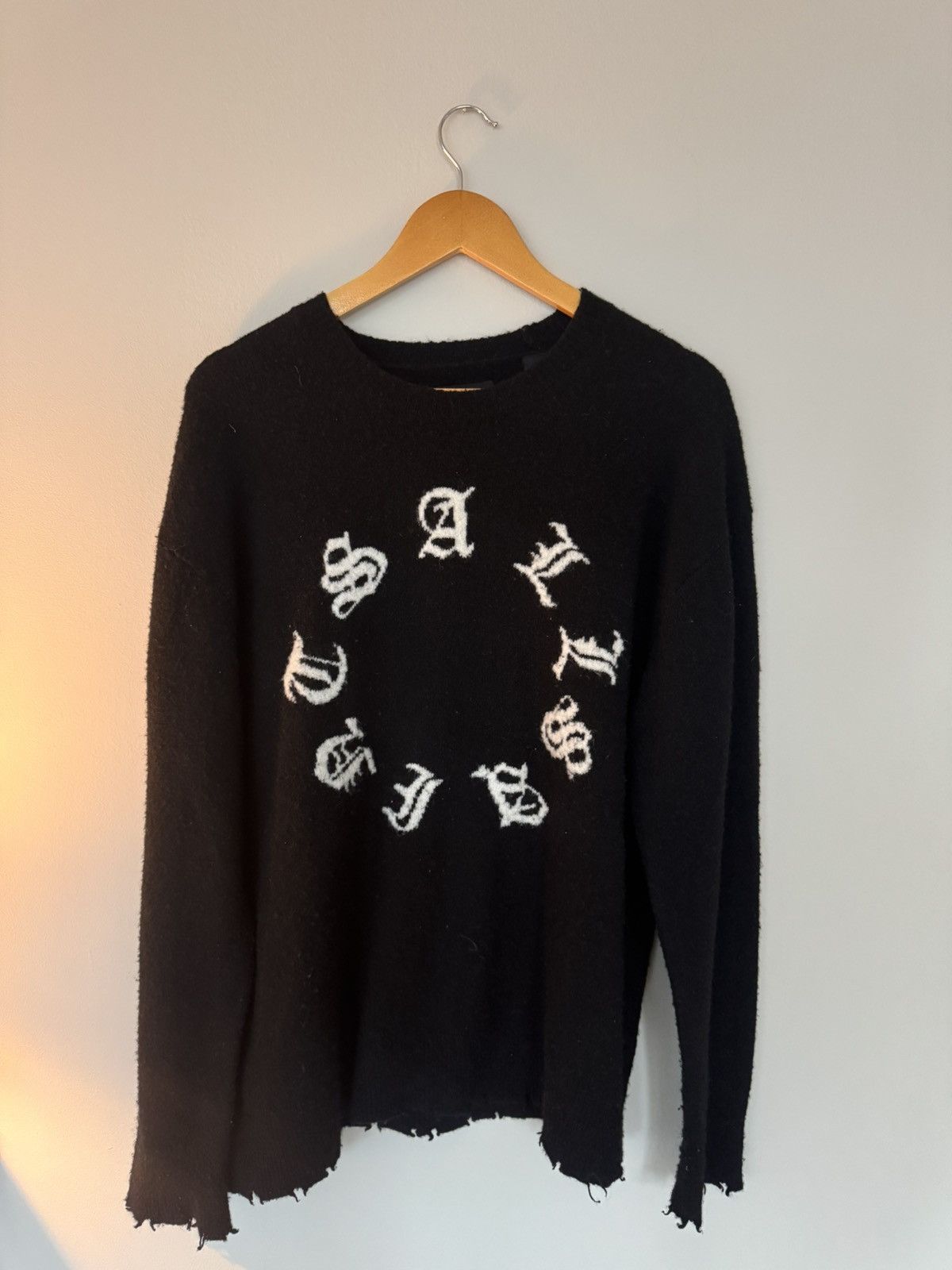 Allsaints AllSaints Scripture Graphic Crewneck Sweater Size US M / EU 48-50 / 2 - 1 Thumbnail