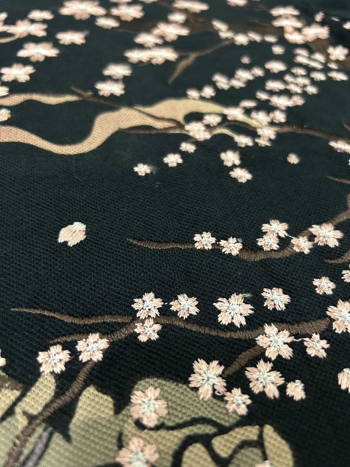 Karakuri Tamashii Japanese Oriental Brand Skull Sakura embroidered Sukajan Size US XXL / EU 58 / 5 - 7 Thumbnail