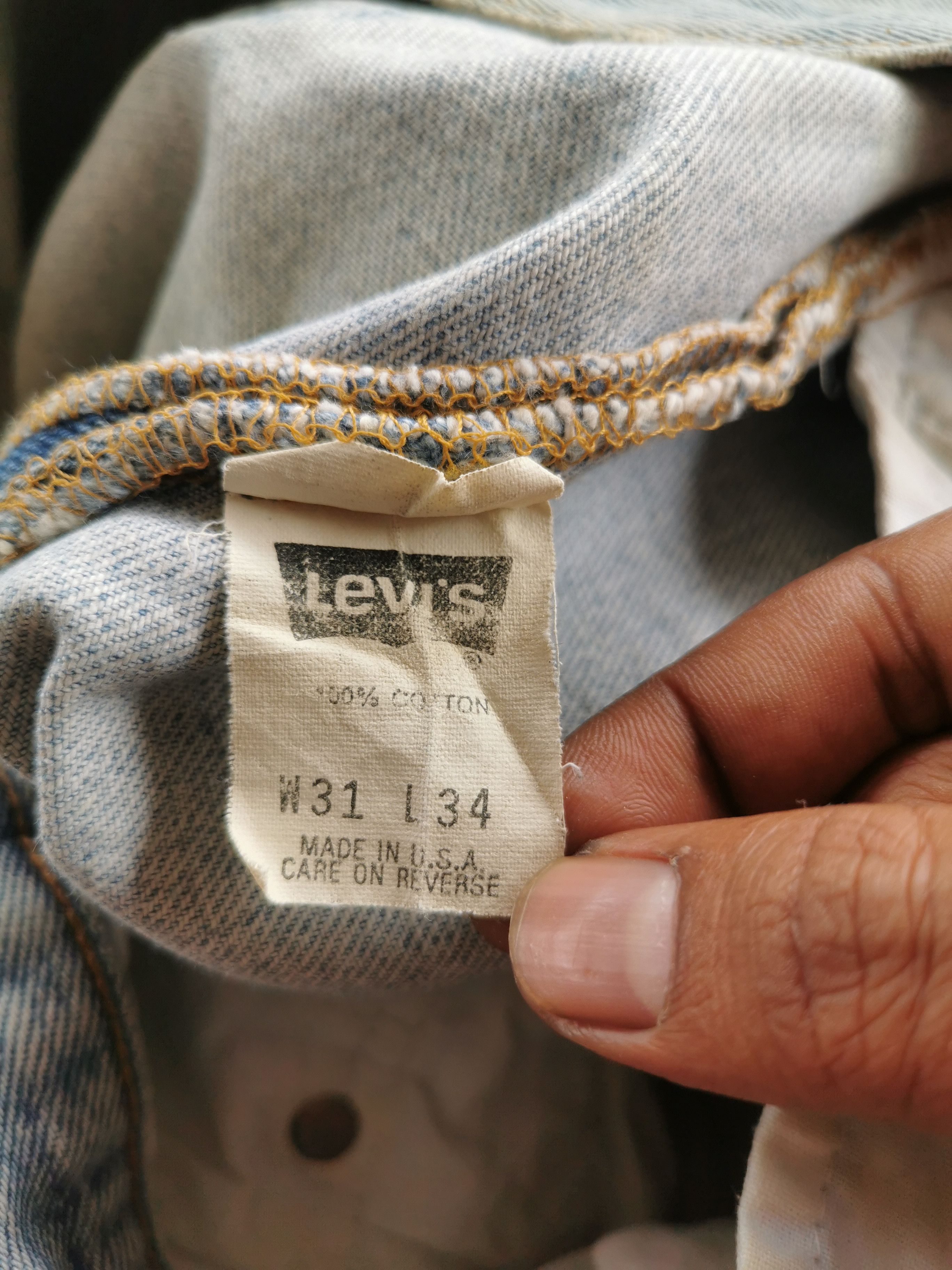 Levi's Vintage Levis 501 Distressed Fuck Dirty Jeans Size US 31 - 5 Thumbnail