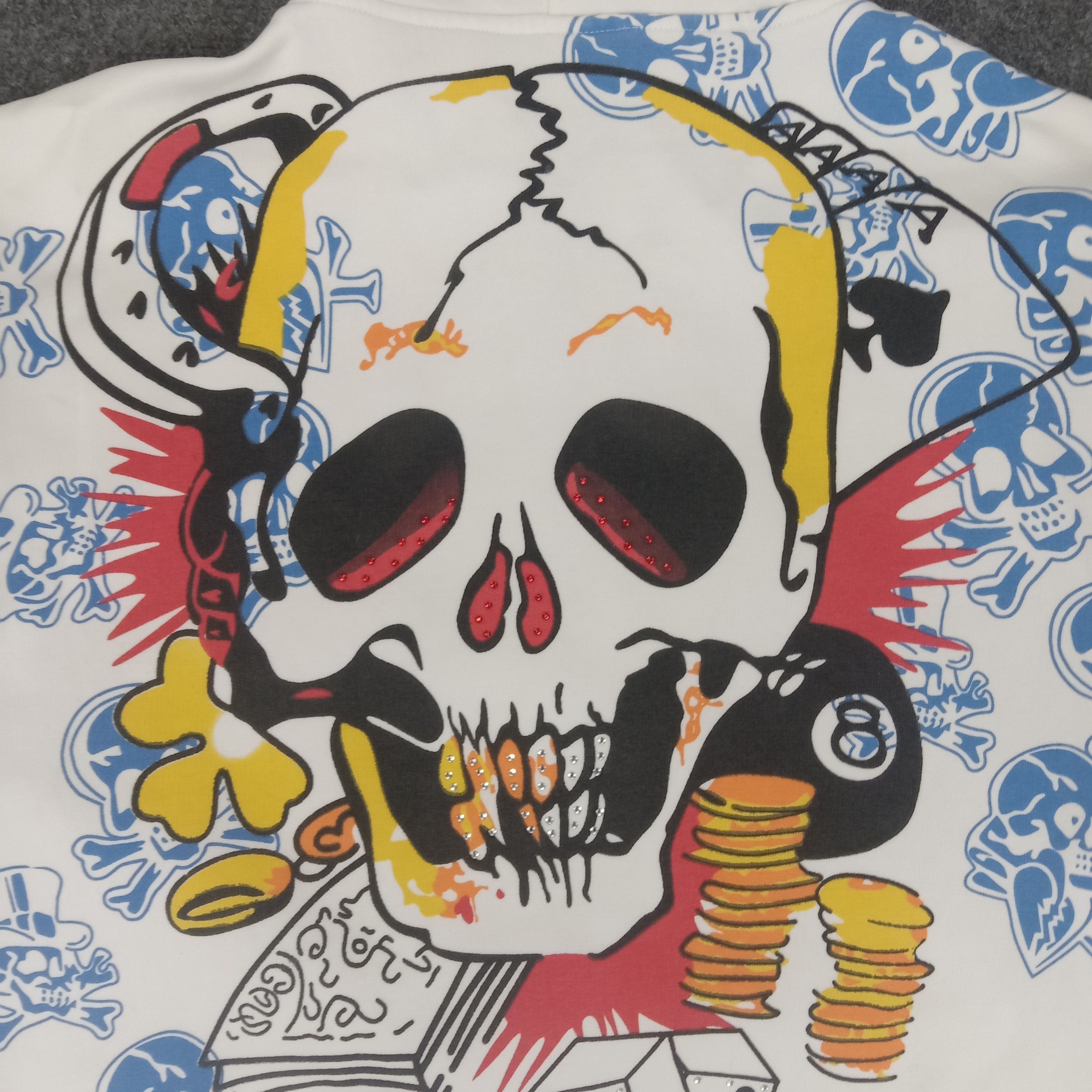 Christian Audigier × Ed Hardy × Vintage Ed Hardy By Christian Audigier Designer Skull Hoodie Size US M / EU 48-50 / 2 - 3 Thumbnail