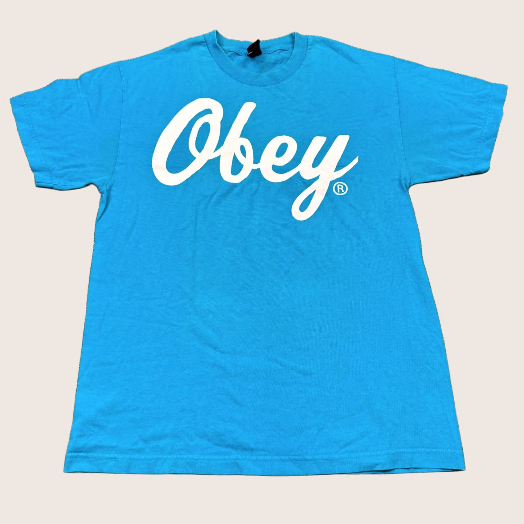 Obey VINTAGE Y2K Obey Shirt Blue Size L Short Sleeve Crew Neck Logo Graphic Tee Men Size US L / EU 52-54 / 3 - 1 Thumbnail