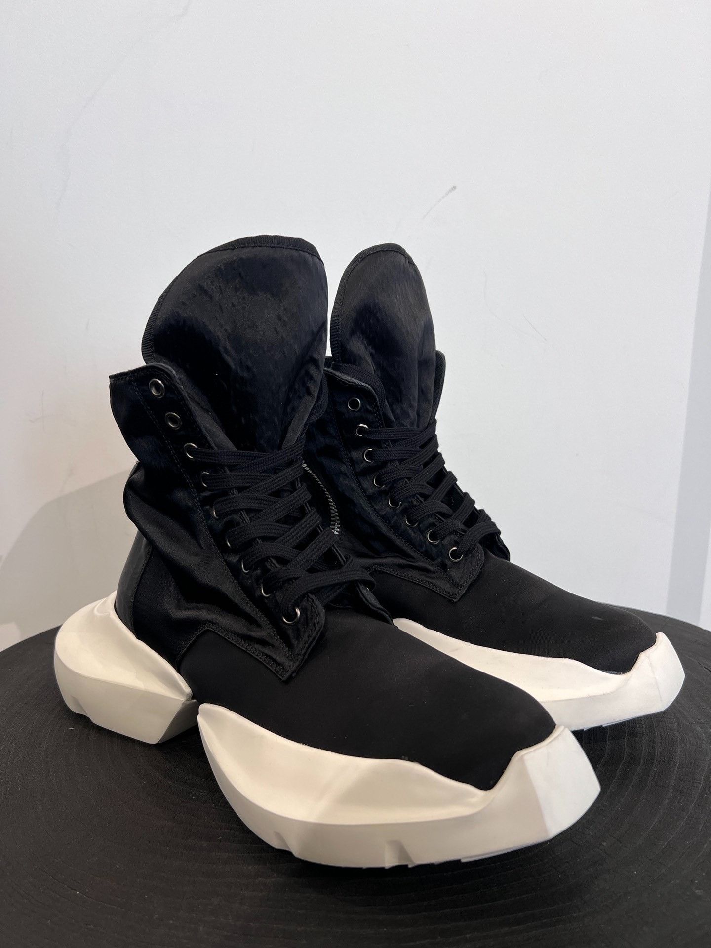 Rick Owens Drkshdw Rick Owens Drkshdw Nylon Mid-Top Sneakers Size US 8 / EU 41 - 1 Thumbnail