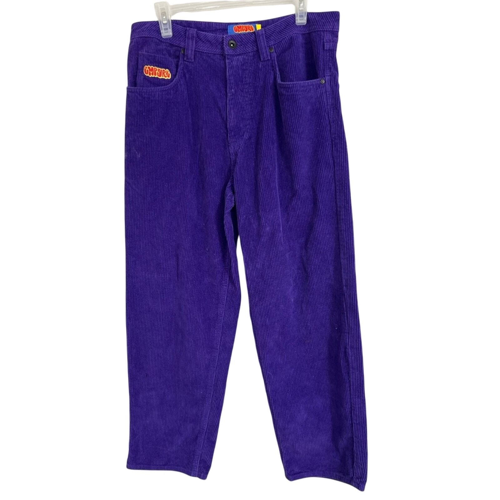 Empyre Empyre Y2K Vintage Purple Corduroy Skater Baggy Pants 30X28 Size US 30 / EU 46 - 1 Thumbnail
