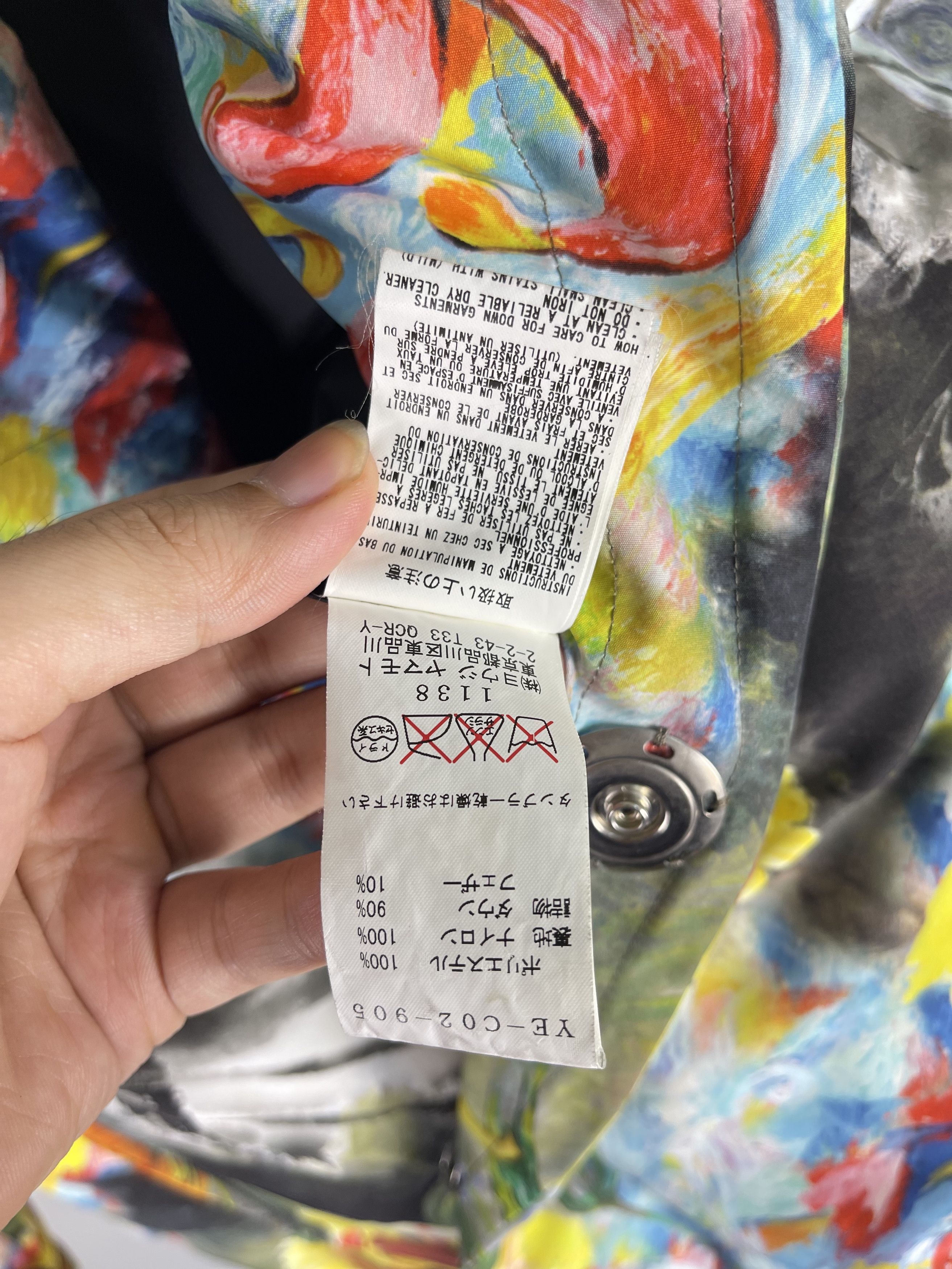 Y's × Yohji Yamamoto Y's Yohji Yamamoto All-over Floral Pattern Puffer Down Coat Size US L / EU 52-54 / 3 - 7 Thumbnail