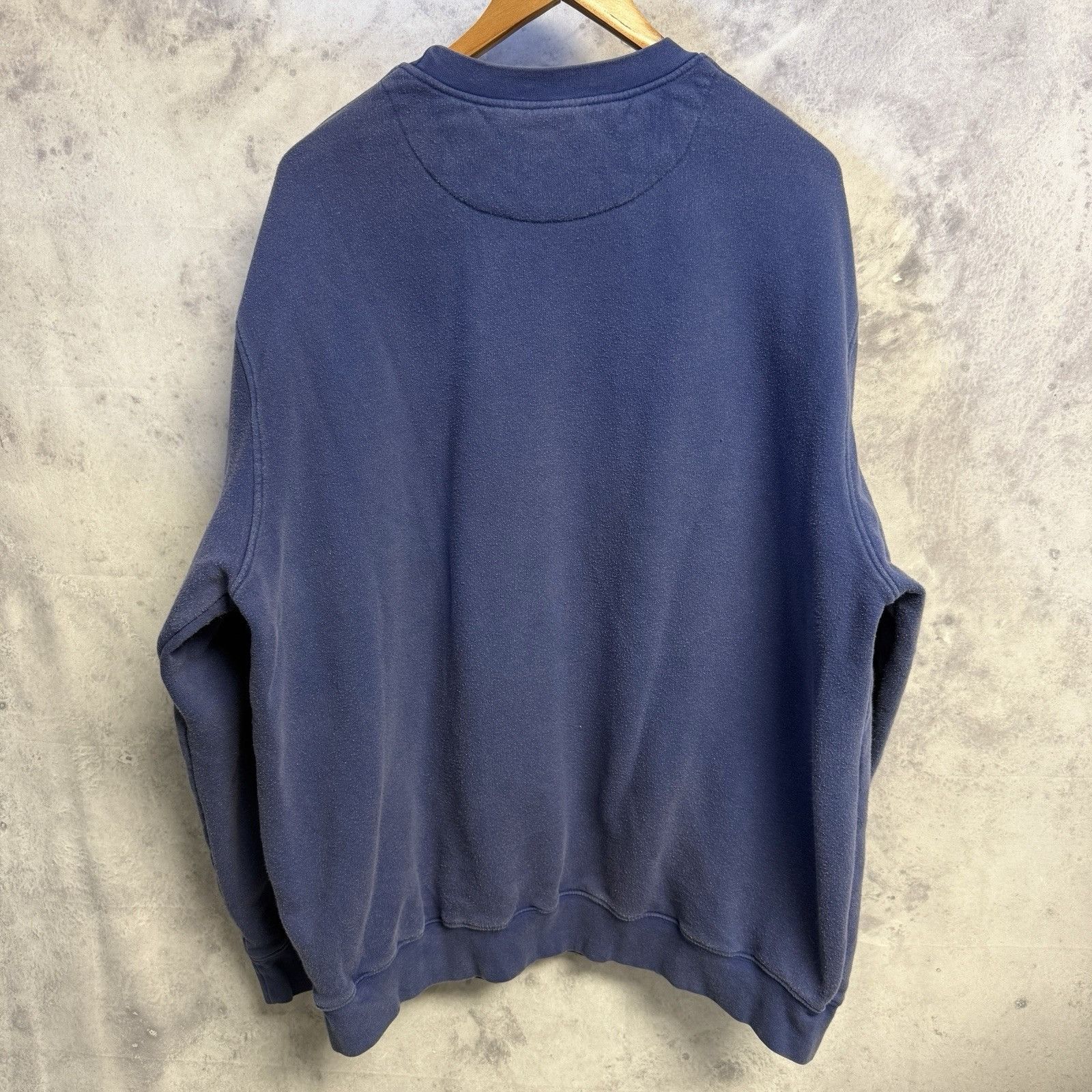 Nike Vintage Y2K Nike Sweatshirt Mens XXL 27x29.5 Blue Cut Neck Size US XXL / EU 58 / 5 - 2 Thumbnail