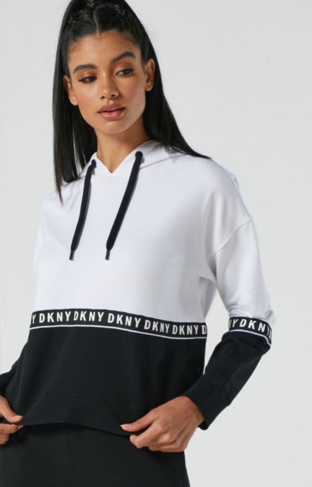 DKNY DKNY Hoodie Size XL Black and White Size XL / US 12-14 / IT 48-50 - 1 Thumbnail