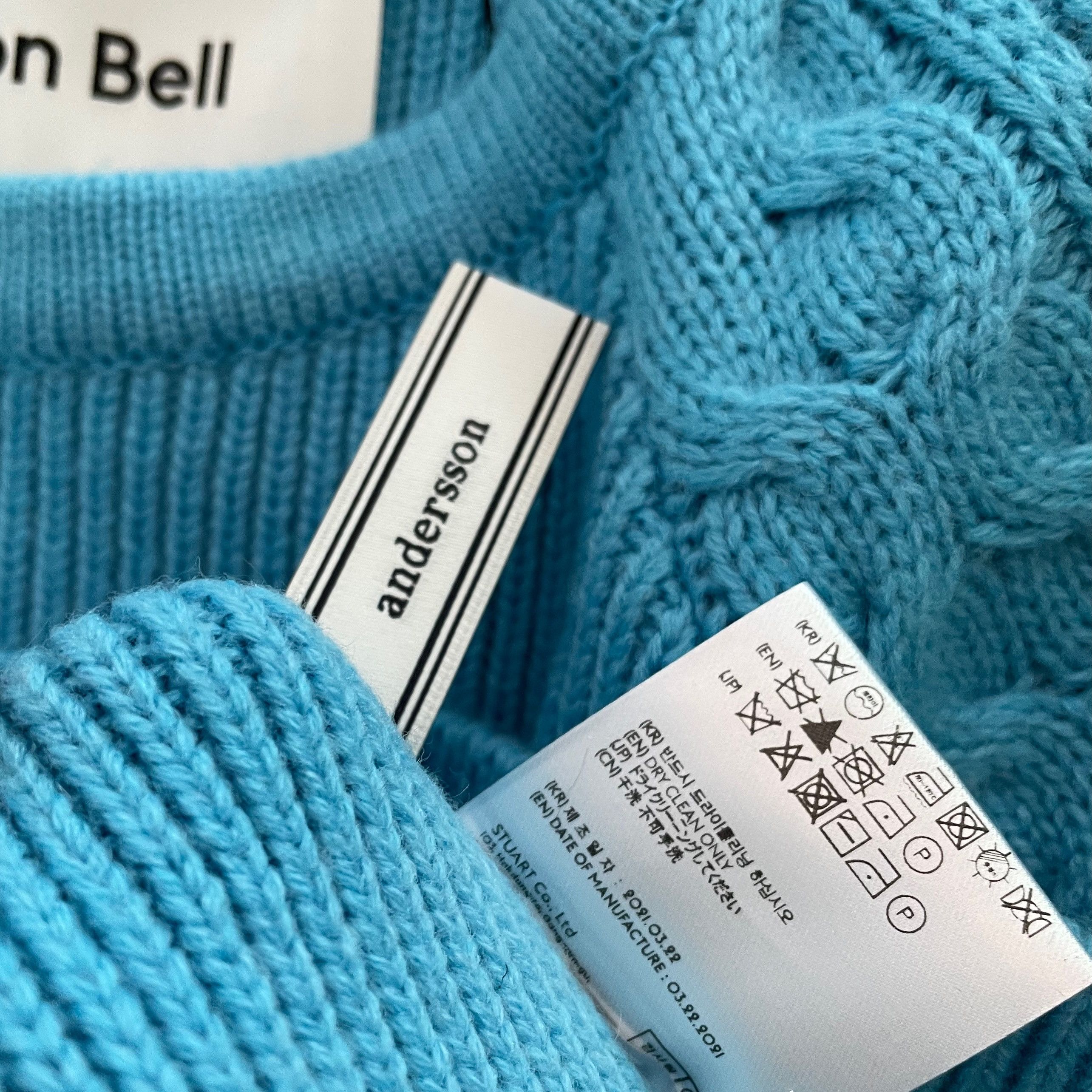 Andersson Bell Andersson Bell blue Batty cutout ribbed knit mini dress Size S / US 4 / IT 40 - 14 Thumbnail