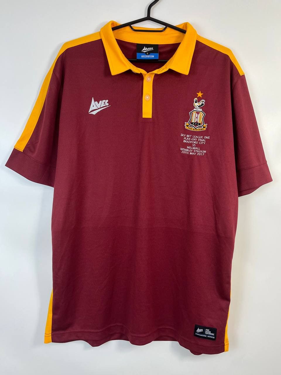 Other Bradford City Training Football Polo Avec Size L Size US L / EU 52-54 / 3 - 1 Thumbnail