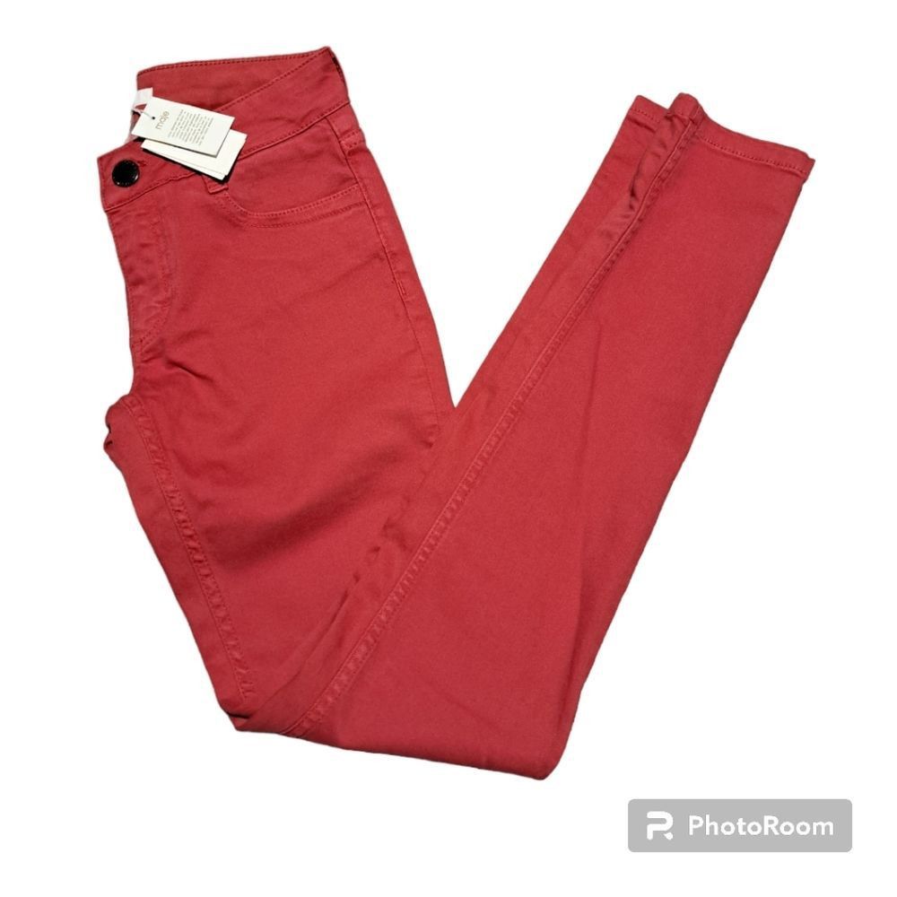 Maje Maje Broder Tomette Skinny Jeans Size 24 Red NWT Size 24" / US 00 / IT 34 - 3 Thumbnail