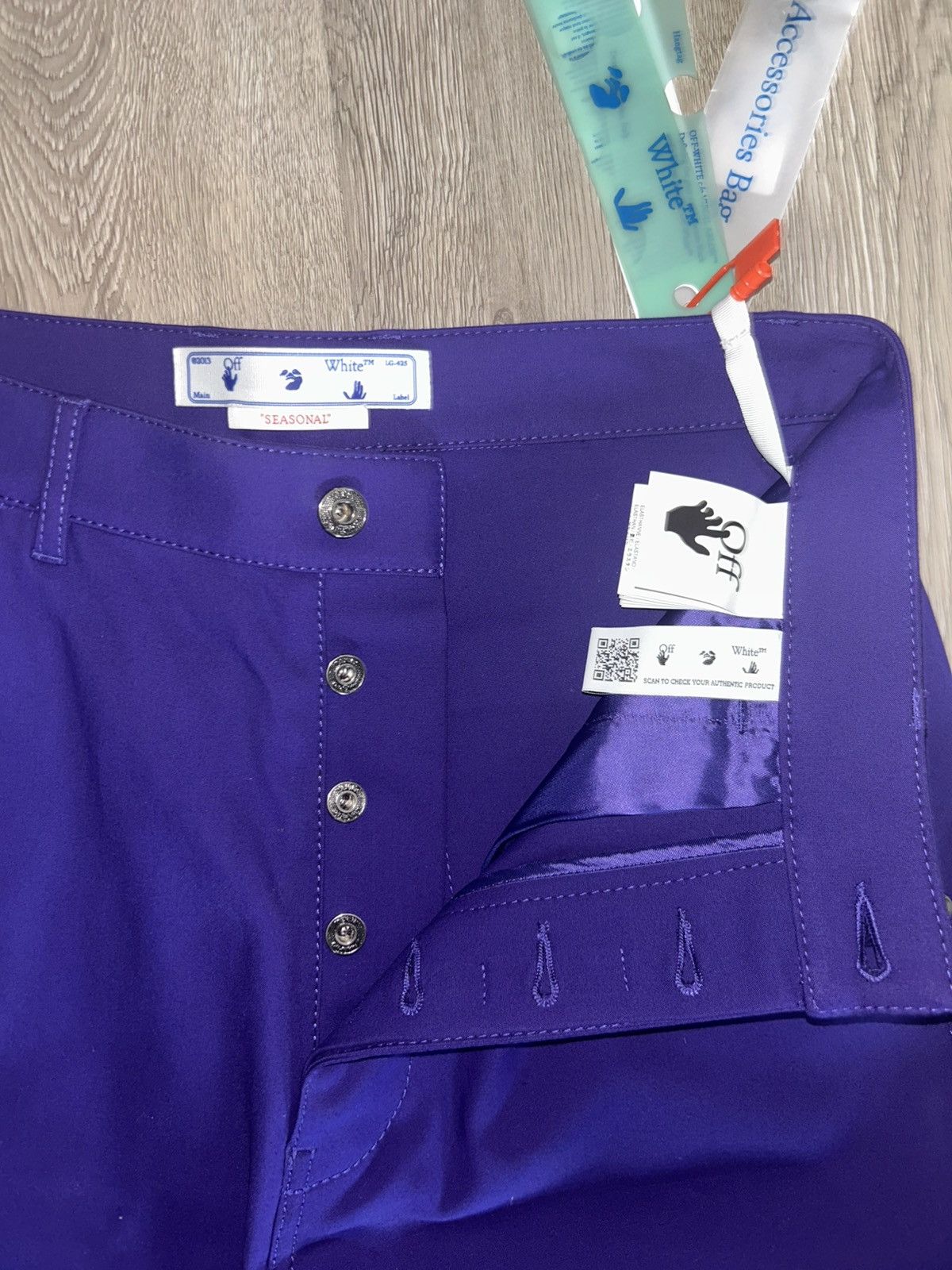 Off-White OFF-WHITE CAREPENTER FIT WAVE OFF PANTS XS Size US 31 - 2 Thumbnail