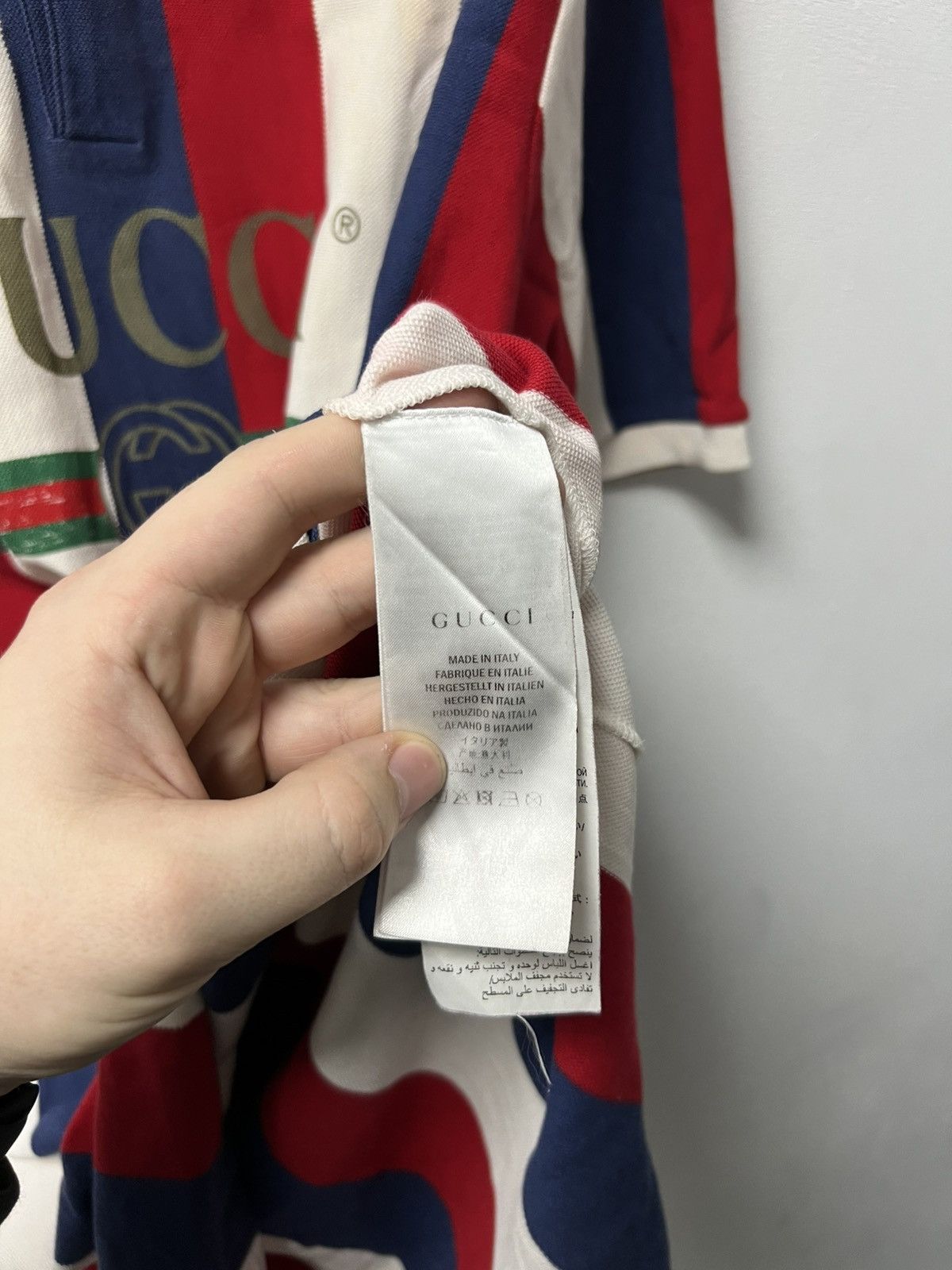 Gucci Gucci Polo T-Shirt Big Logo Size US L / EU 52-54 / 3 - 11 Thumbnail