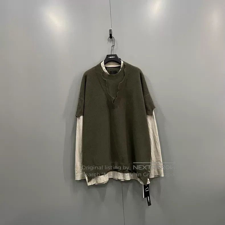 Givenchy Givenchy Contrast Color Crew Neck Distressed Sweater Size US L / EU 52-54 / 3 - 1 Thumbnail