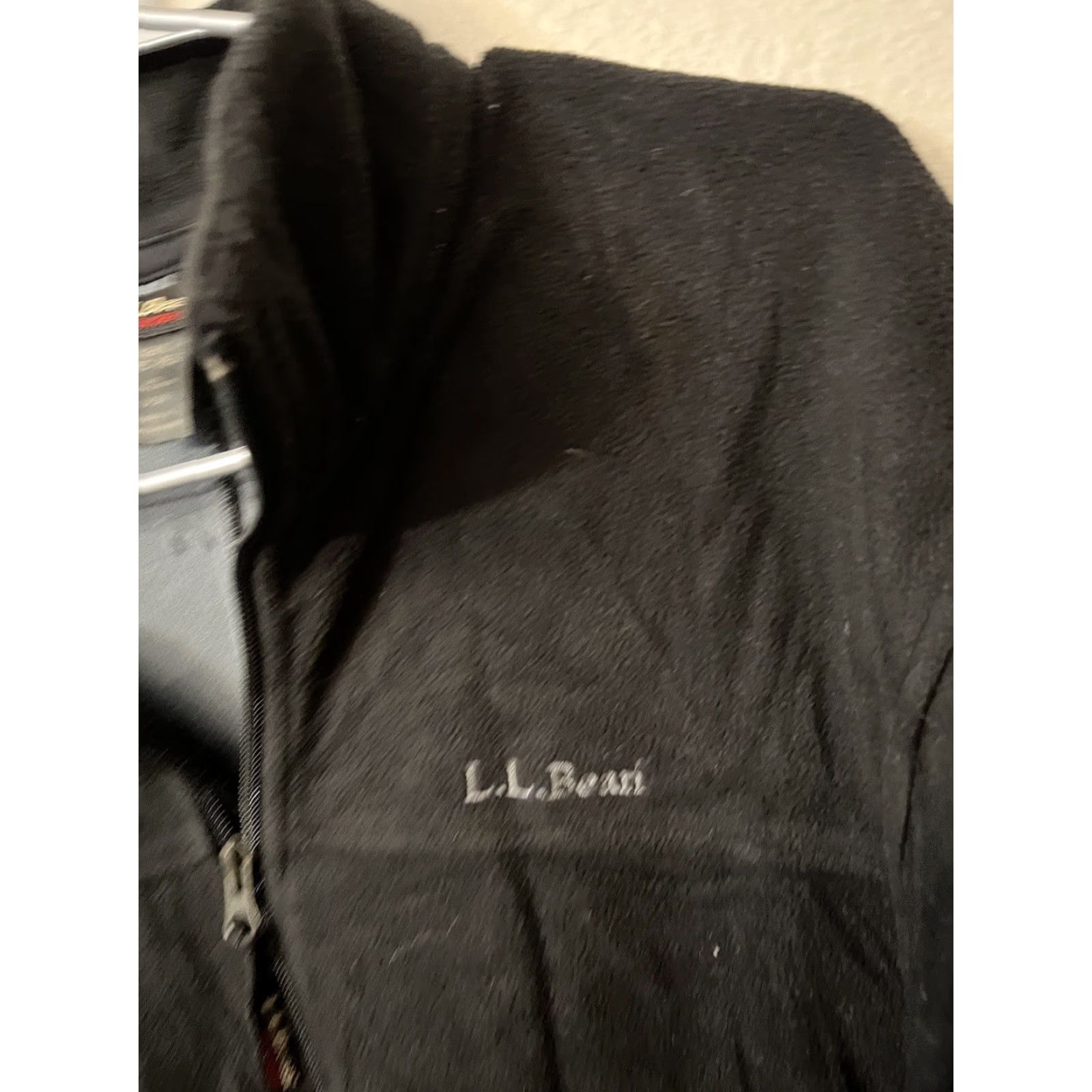 Vintage L.L. Bean Mens Jacket Regular Full Zip Black Fleece 100% Polyester 90s City Classic Dad Outdoor USA Holiday Fall Winter Spring Size US M / EU 48-50 / 2 - 2 Thumbnail