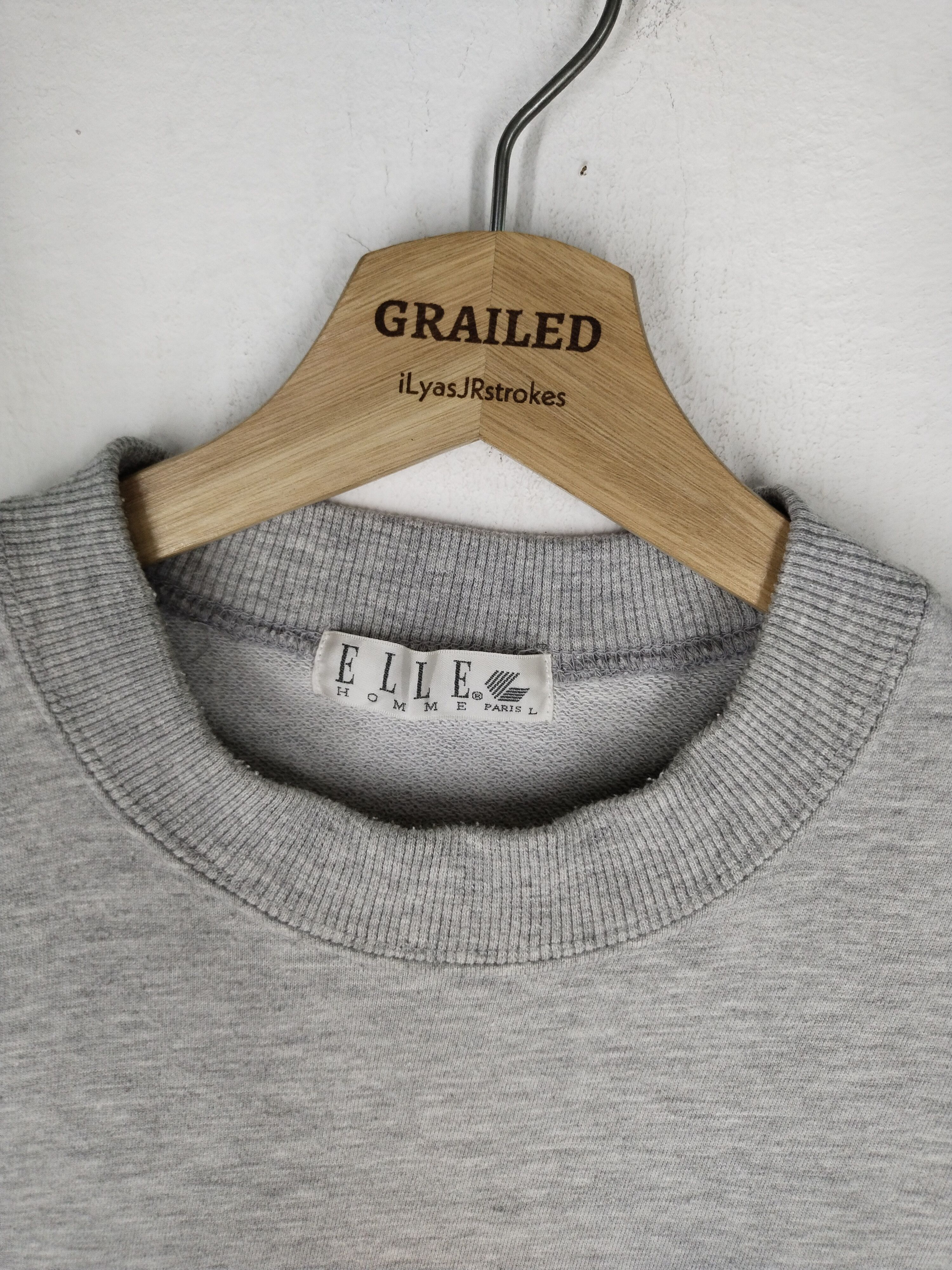 Designer × Vintage Vintage Elle Homme Paris Embroidery Logo Sweatshirt Size US M / EU 48-50 / 2 - 11 Thumbnail