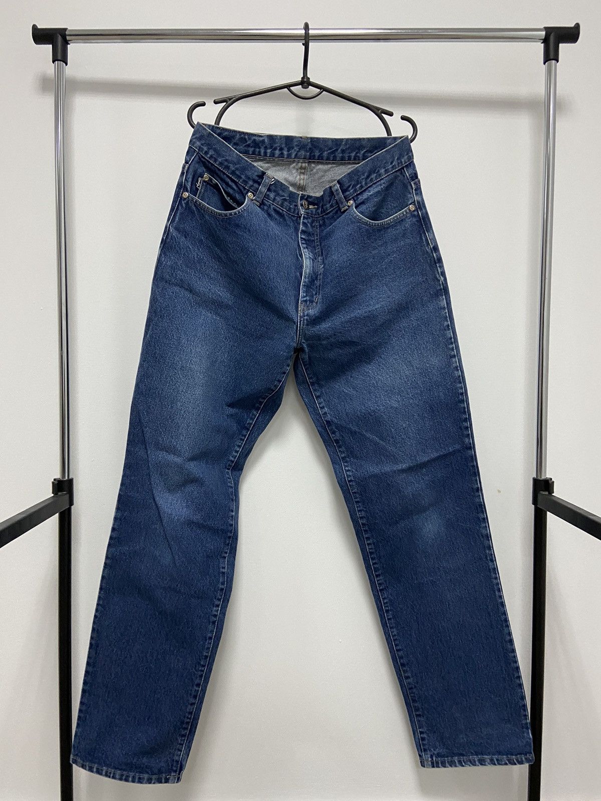 Yves Saint Laurent Vintage jeans Pants YSL iron logo Y2K