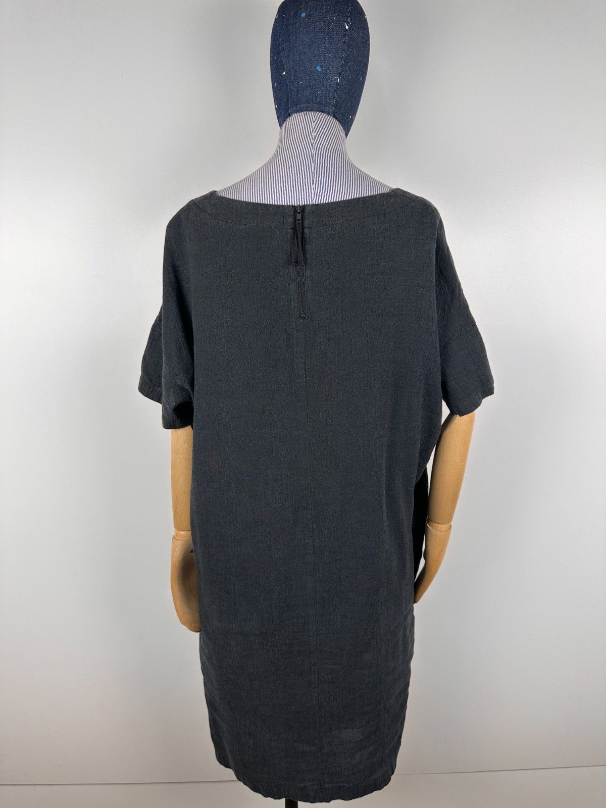 Other Poetry Light Grey Linen Shift Dress Pockets Size US12 Size XL / US 12-14 / IT 48-50 - 6 Thumbnail