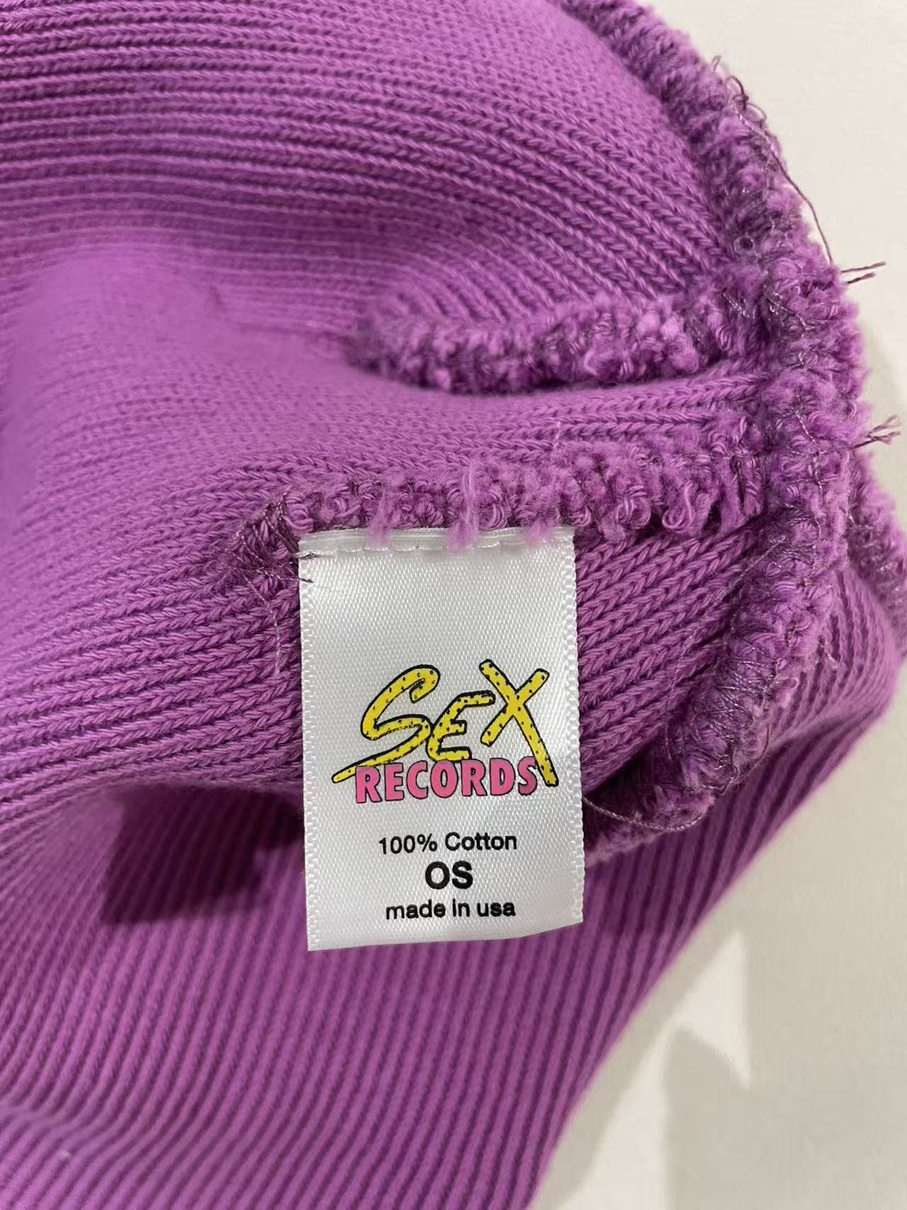 Matty Boy Matty Boy Anti Promo Sex Record Purple Beanie Size ONE SIZE - 5 Thumbnail