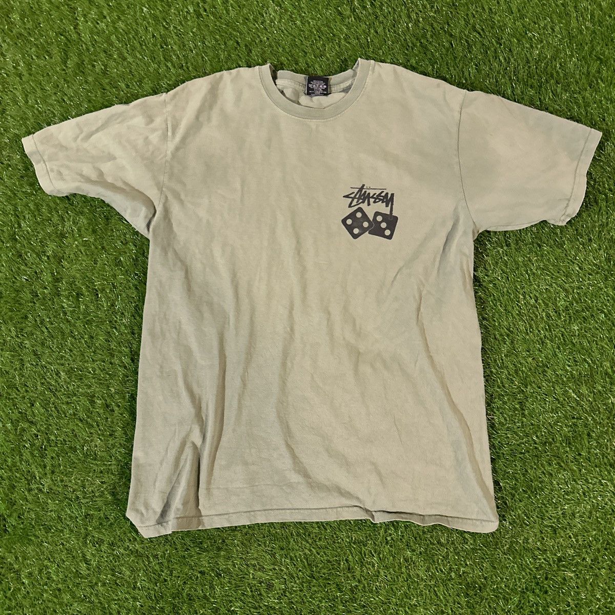 Stussy Stussy green diced tee limited edition Size US M / EU 48-50 / 2 - 2 Thumbnail