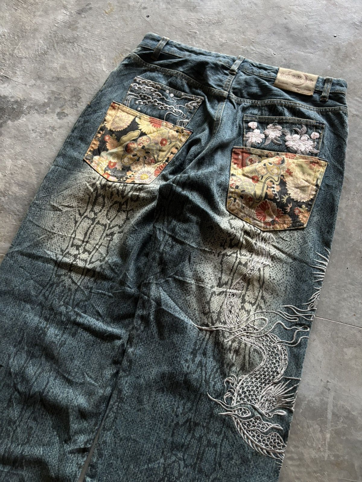 Karakuri Tamashii KARAKURI TAMASHII overprint dragon embroidery multipocket Size US 33 - 24 Thumbnail