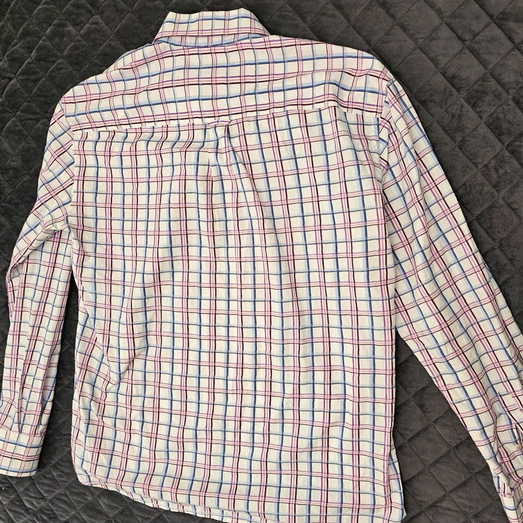 Tommy Hilfiger VINTAGE Tommy Hilfiger Shirt Button-Down Plaid Long Sleeve Men's XL White 2 Ply Cotton Logo Size US XL / EU 56 / 4 - 7 Thumbnail
