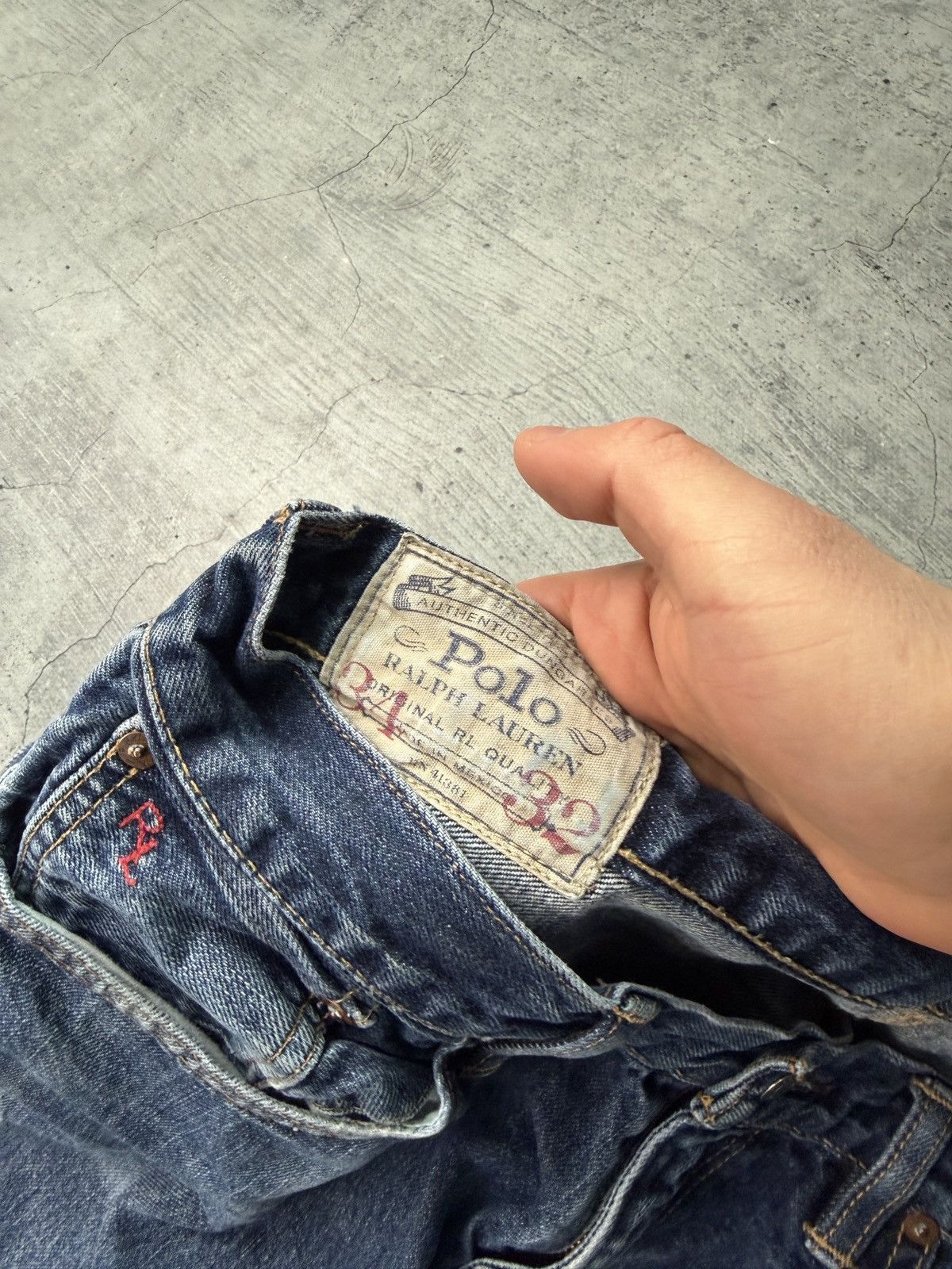 Polo Ralph Lauren Polo Ralph Lauren Jeans Men34x32 Blue Denim Varick Patchwork Size US M / EU 48-50 / 2 - 7 Thumbnail