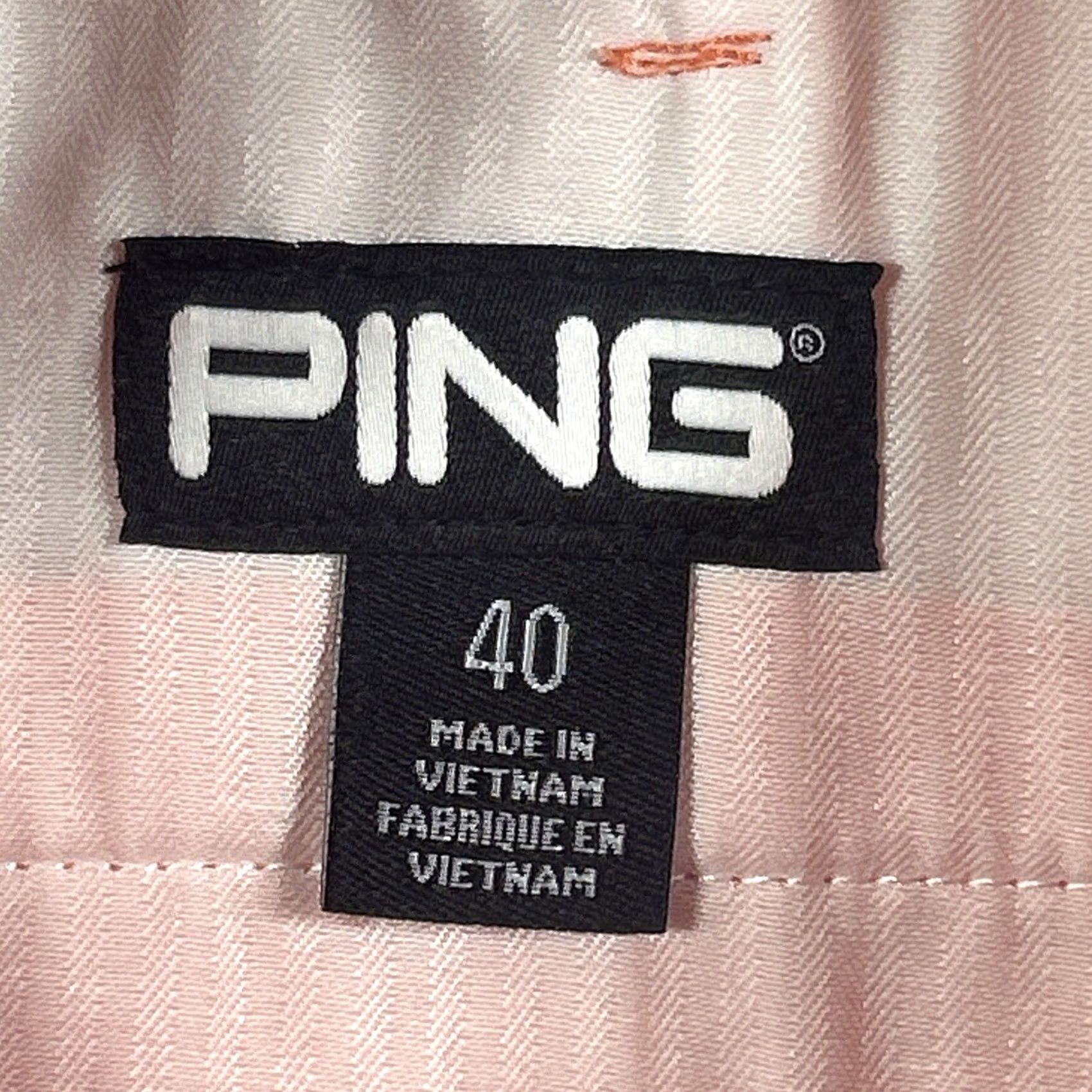 Vintage PING Golf Shorts Mens 40 (Fits 42) Salmon Plaid Performance Khakis Orange 42 Size US 42 / EU 58 - 7 Thumbnail
