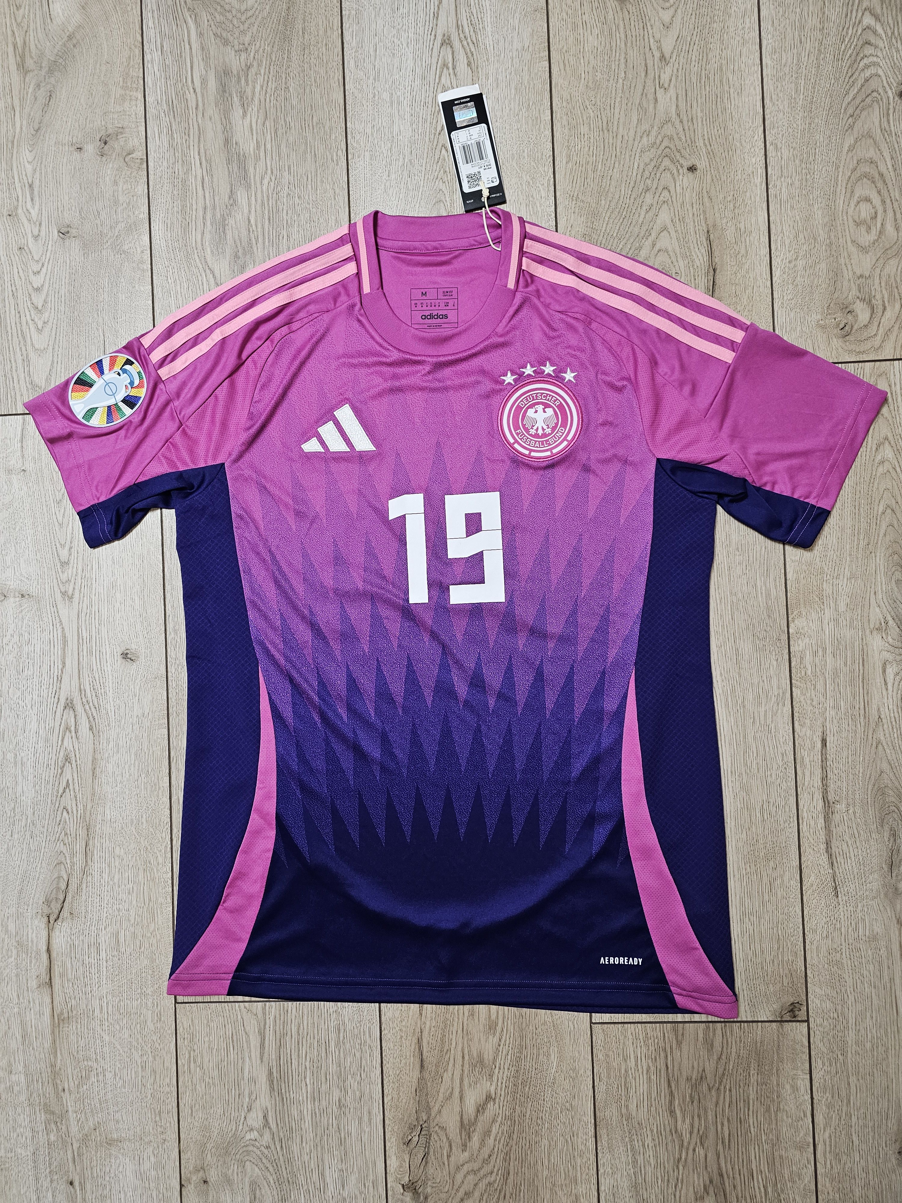 Adidas GERMANY 2024 AWAY EURO SANE FOOTBALL SHIRT SOCCER JERSEY Size US M / EU 48-50 / 2 - 2 Thumbnail