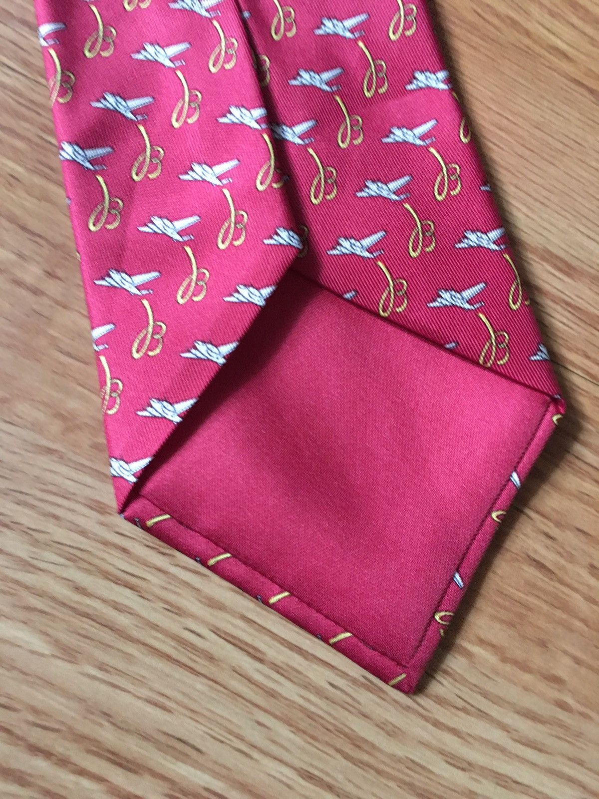 Hermes HERMES Paris Breitling RARE 5021 EA Silk Mens Tie Size ONE SIZE - 6 Thumbnail