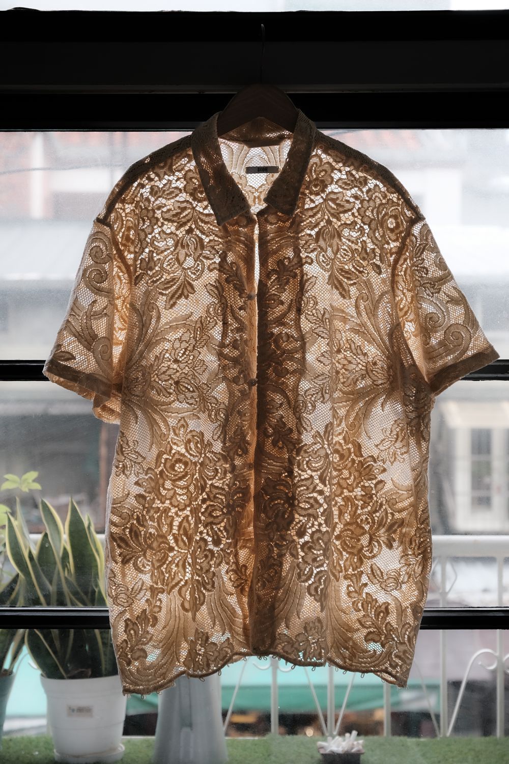 Bode BODE Cotton Lace Shirt - Ecru Size US M / EU 48-50 / 2 - 10 Thumbnail