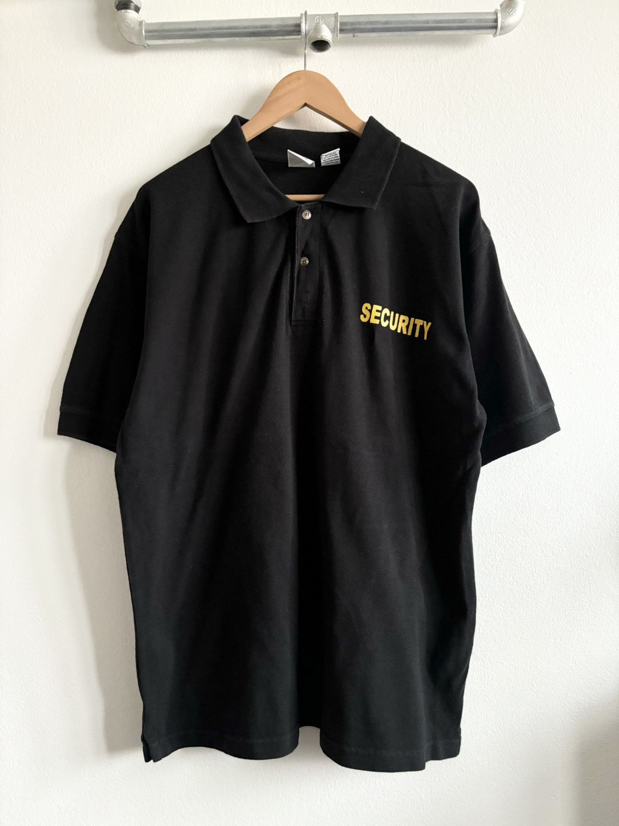 Vintage RARE SECURITY POLO T SHIRT Size US L / EU 52-54 / 3 - 3 Thumbnail