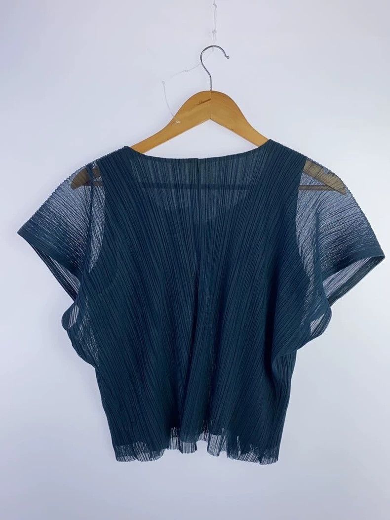 Issey Miyake Issey Miyake Blue see-through cardigan Size L / US 10 / IT 46 - 2 Thumbnail