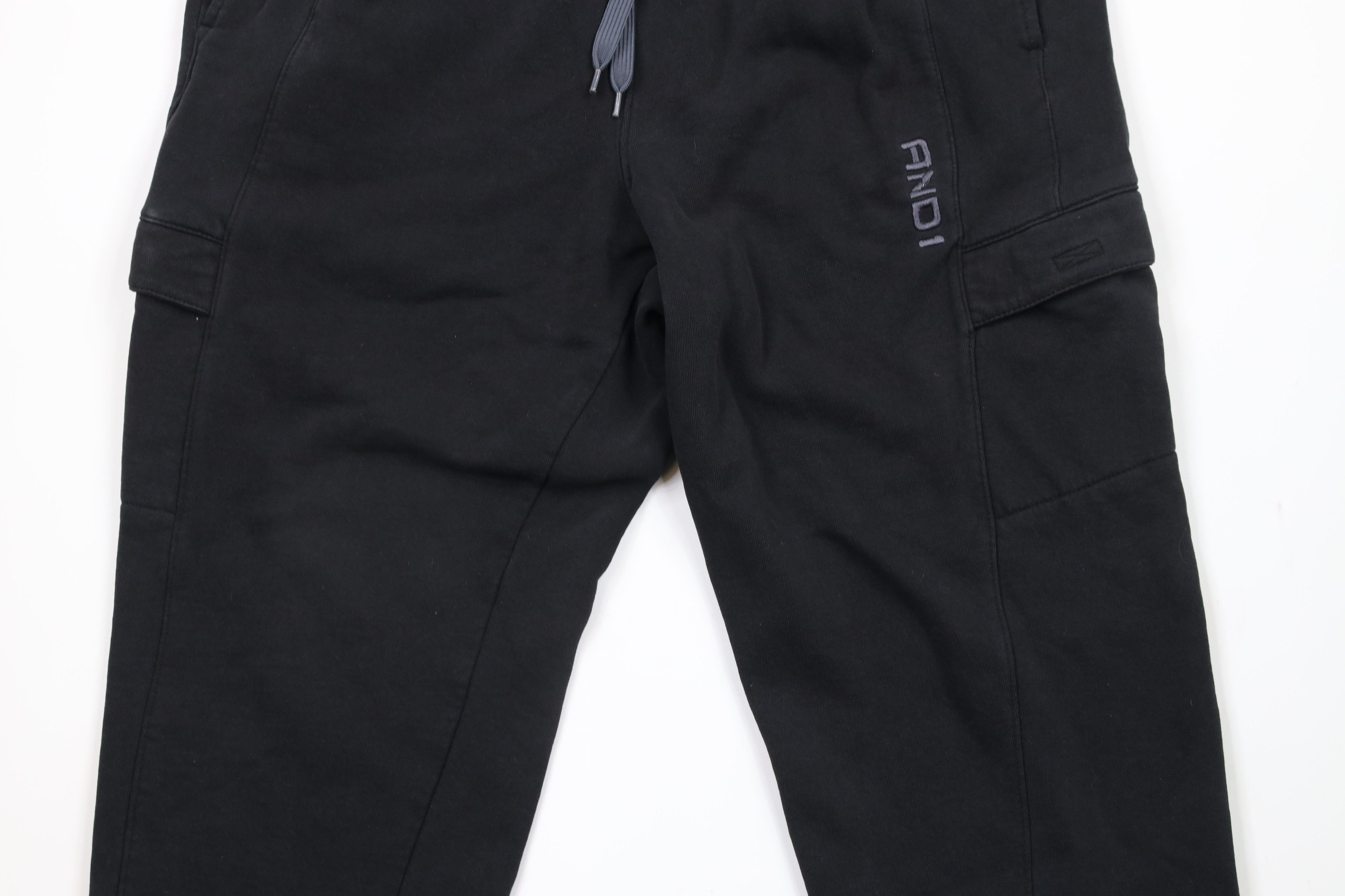 Vintage Vintage And1 And One Basketball Out Cargo Sweatpants Black Size US 40 / EU 56 - 3 Thumbnail